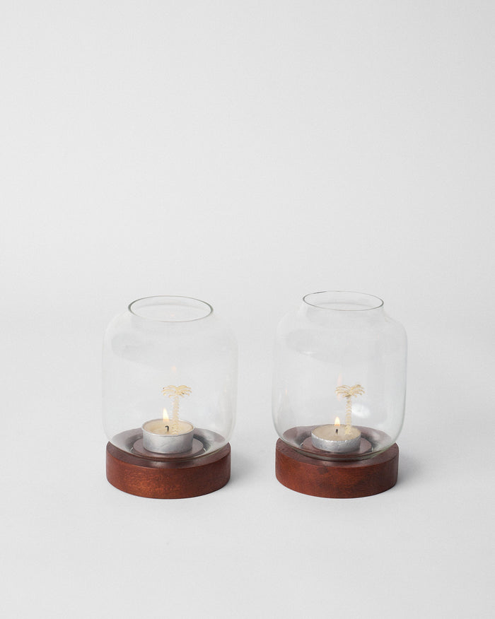 Indus Palm Votive - Set of 2