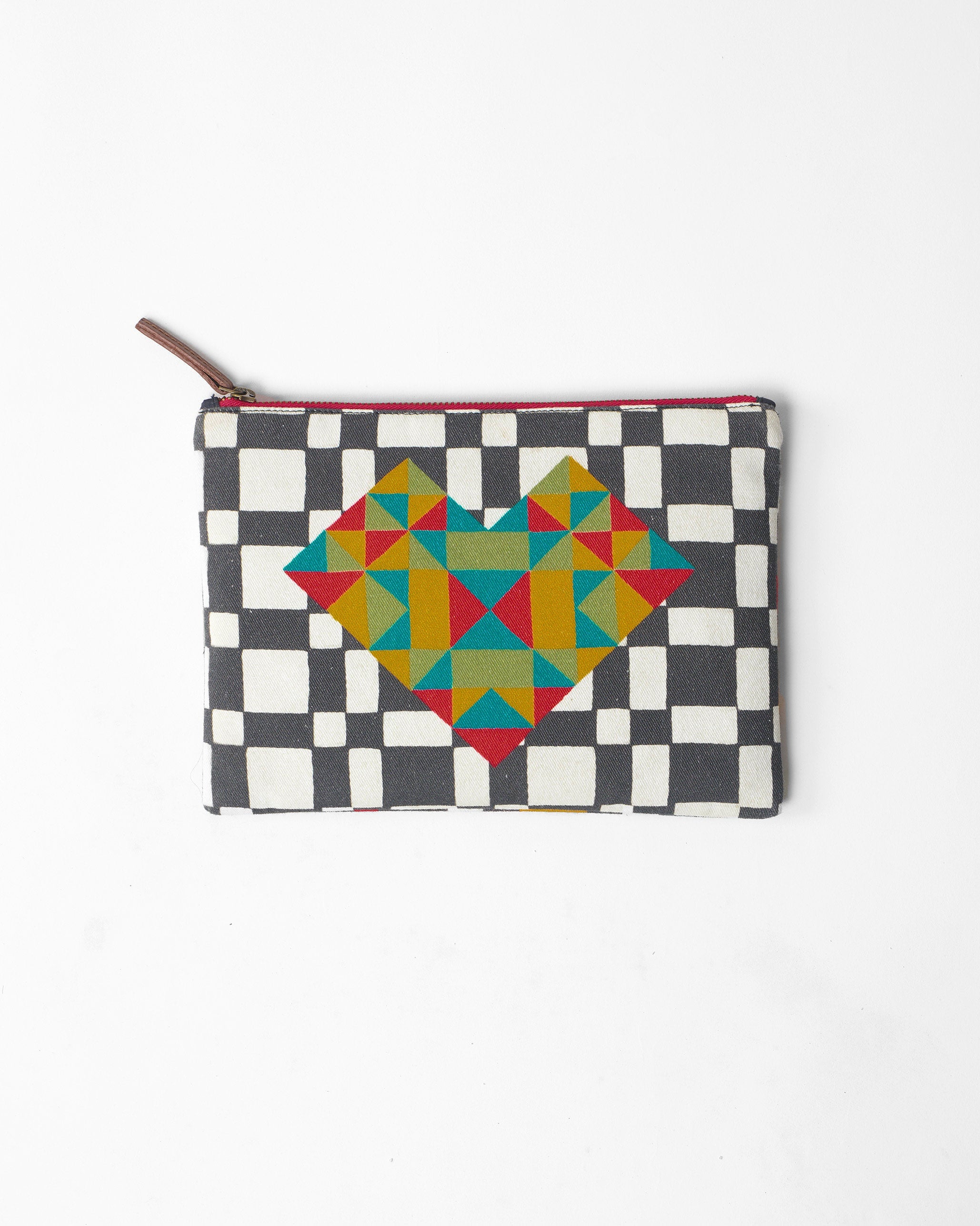 Abstract Heart Pouch - Multicolor