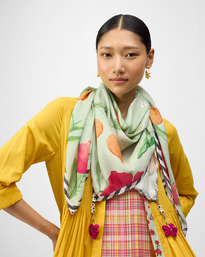 Dusk Garden Scarf - Mint