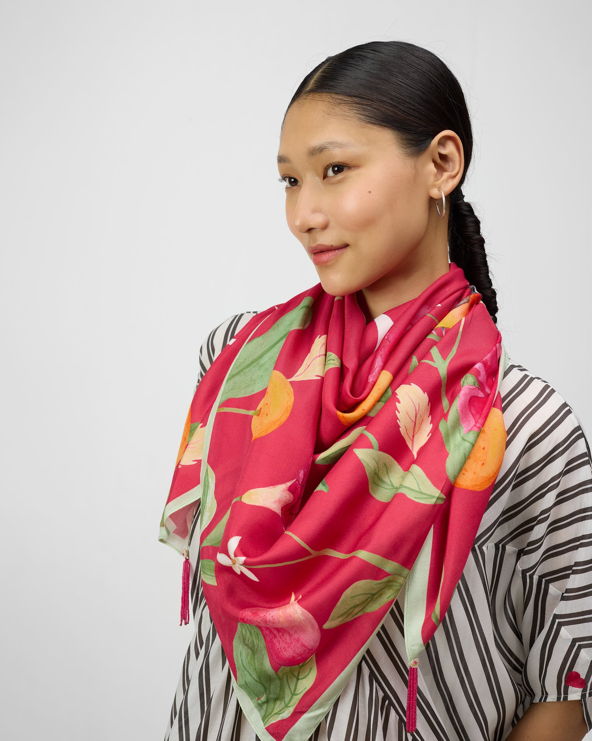Dusk Garden Scarf - Watermelon