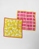 Drift Pocket Square - Yellow & Fuchsia