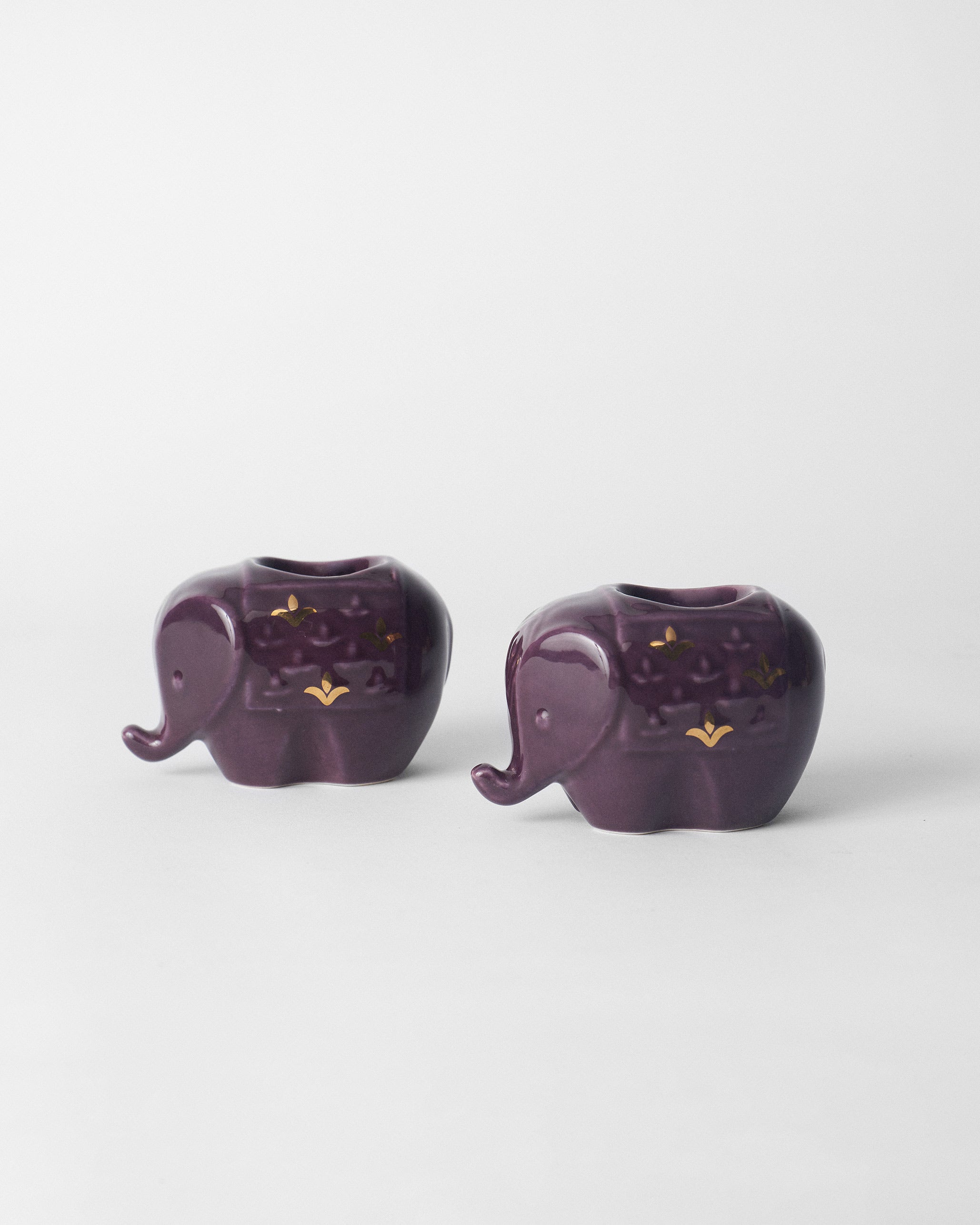 Ele Votive Set of 2 - Purple