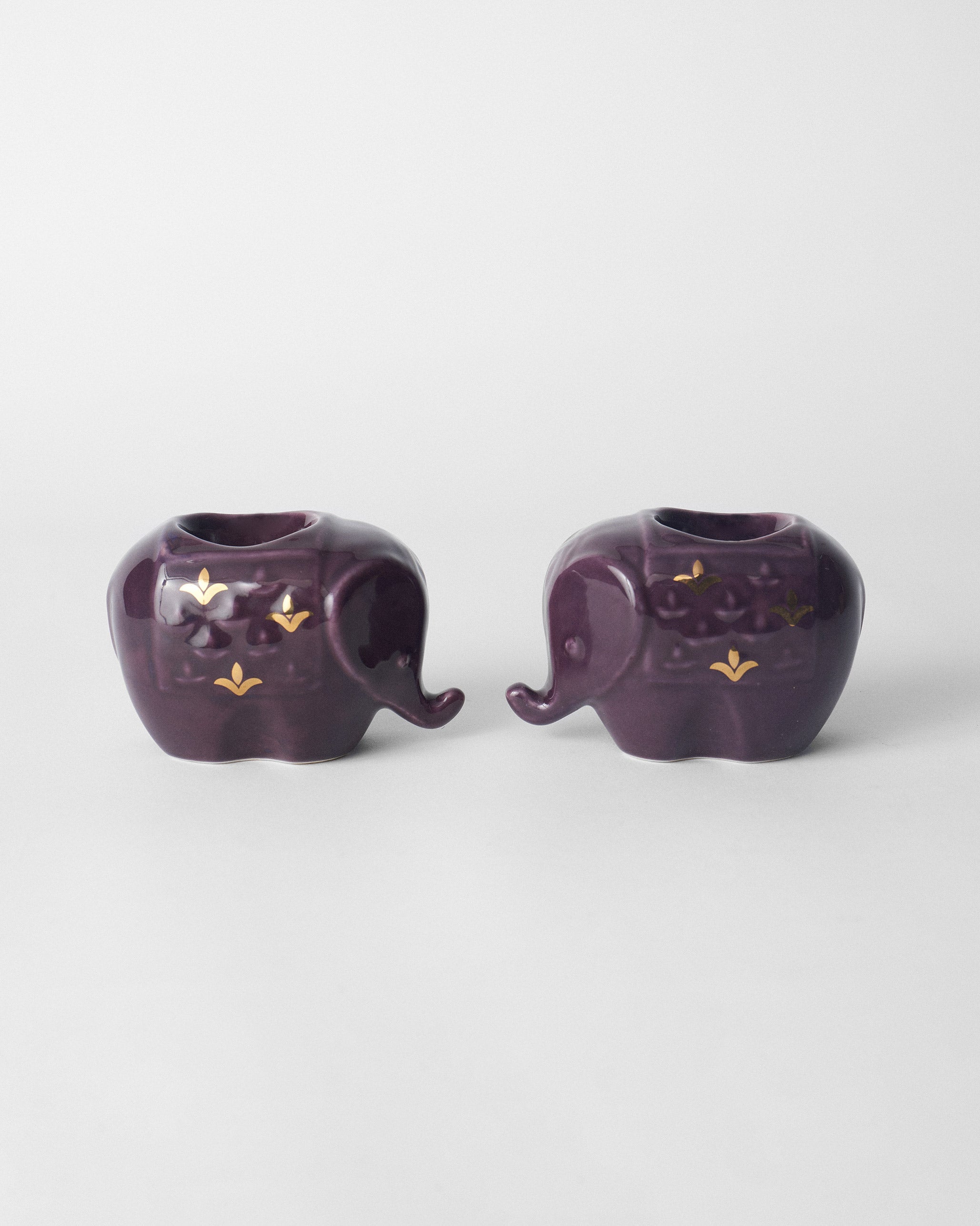 Ele Votive Set of 2 - Purple