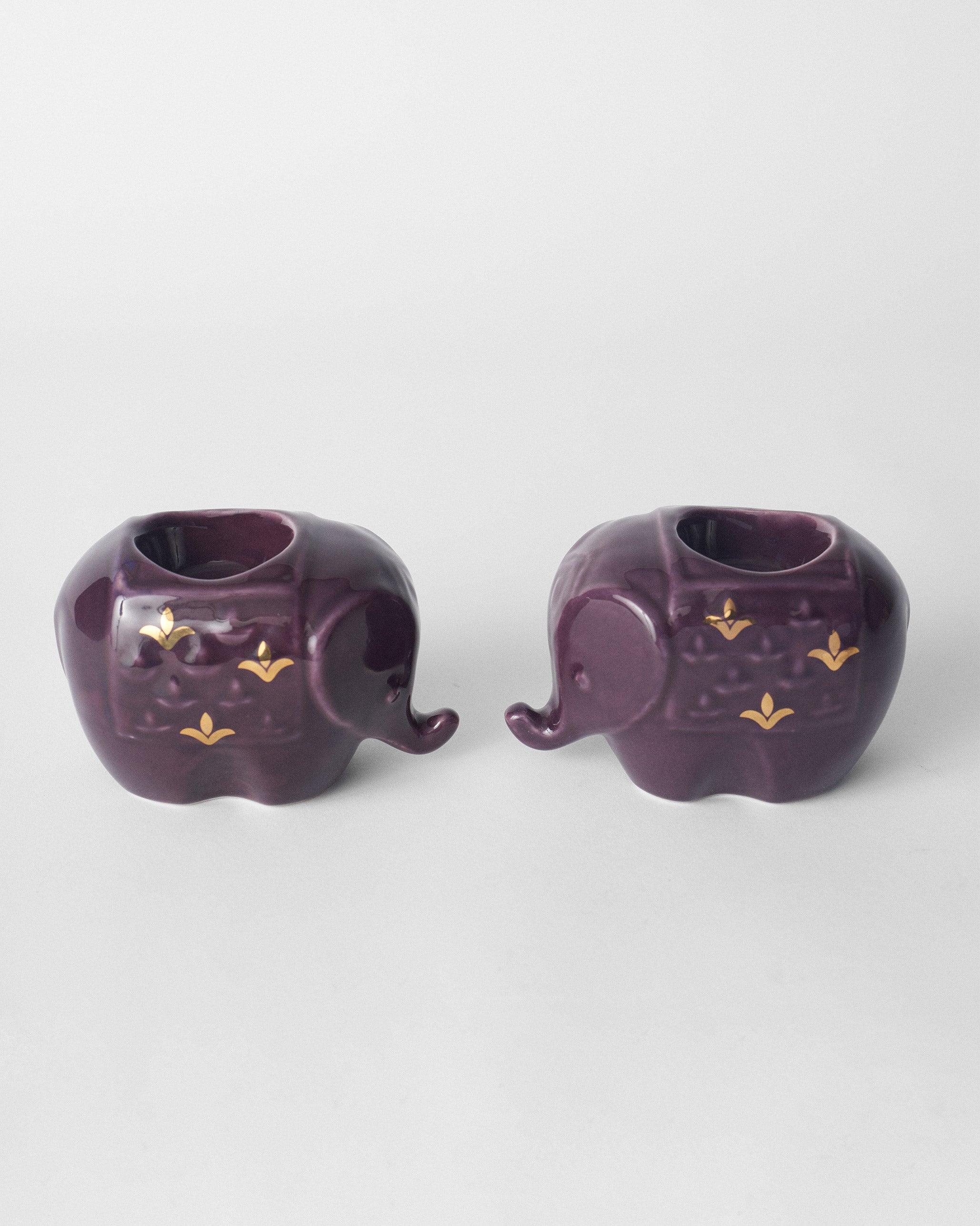 Ele Votive Set of 2 - Purple