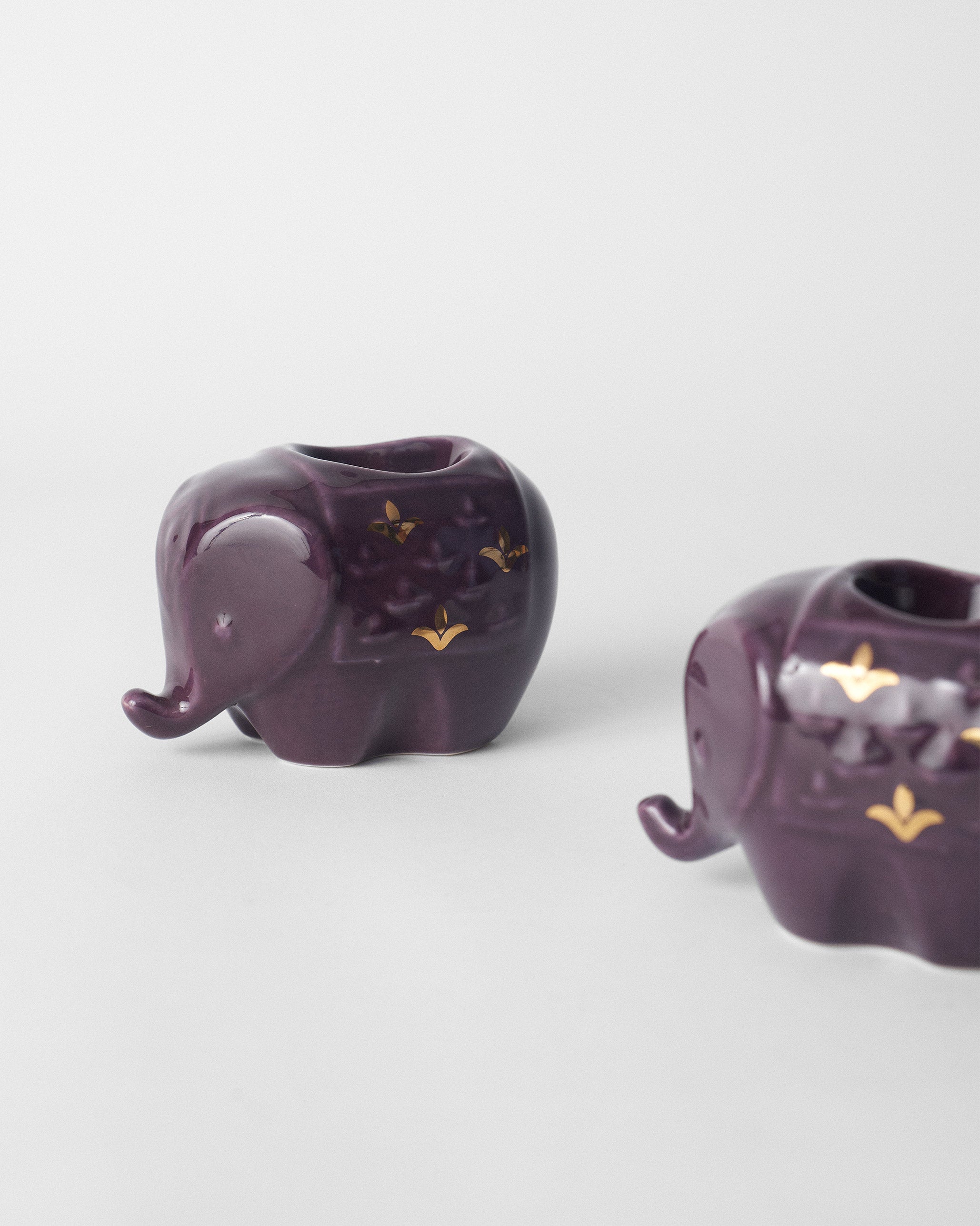Ele Votive Set of 2 - Purple
