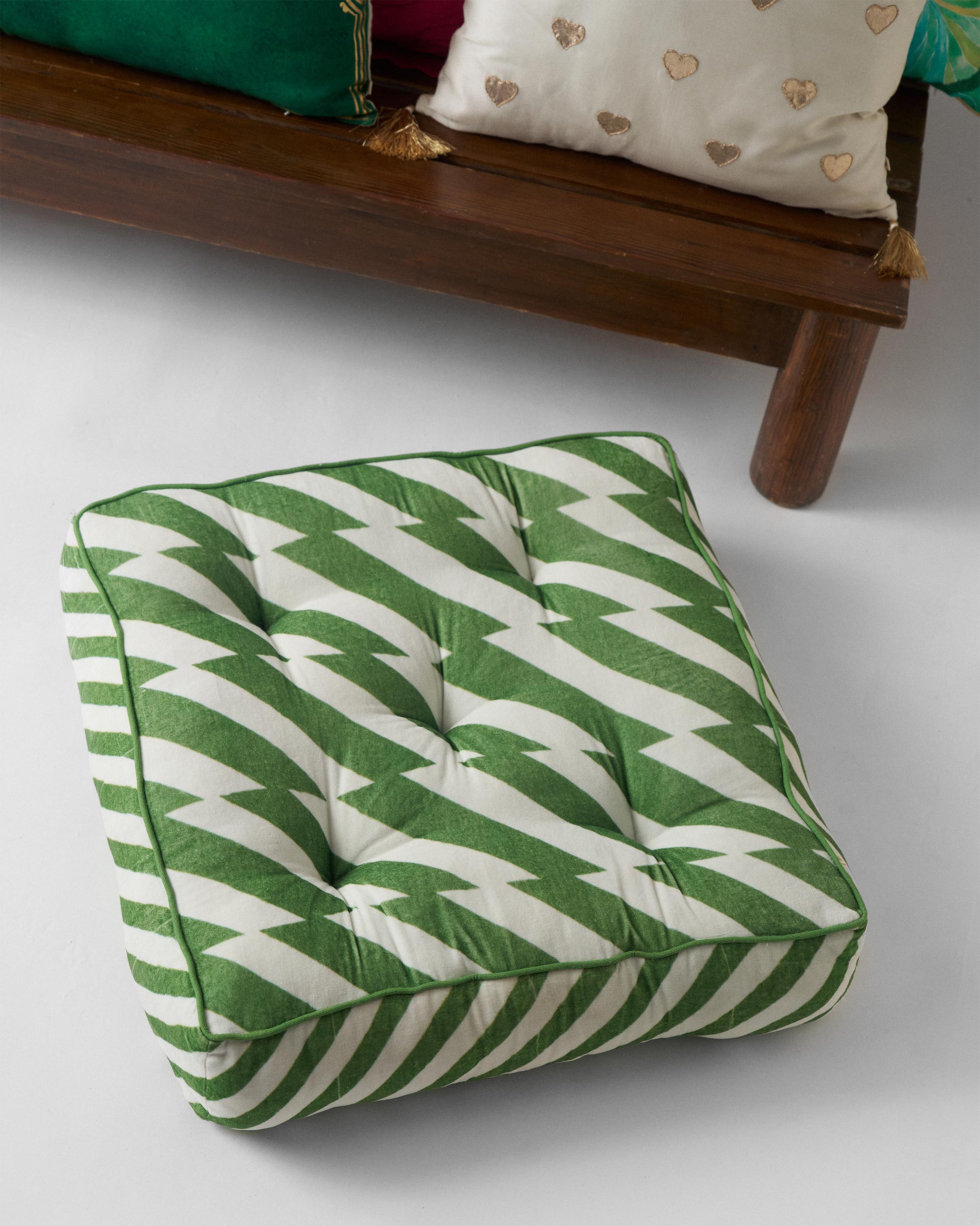 Nizara Floor Cushion- Green
