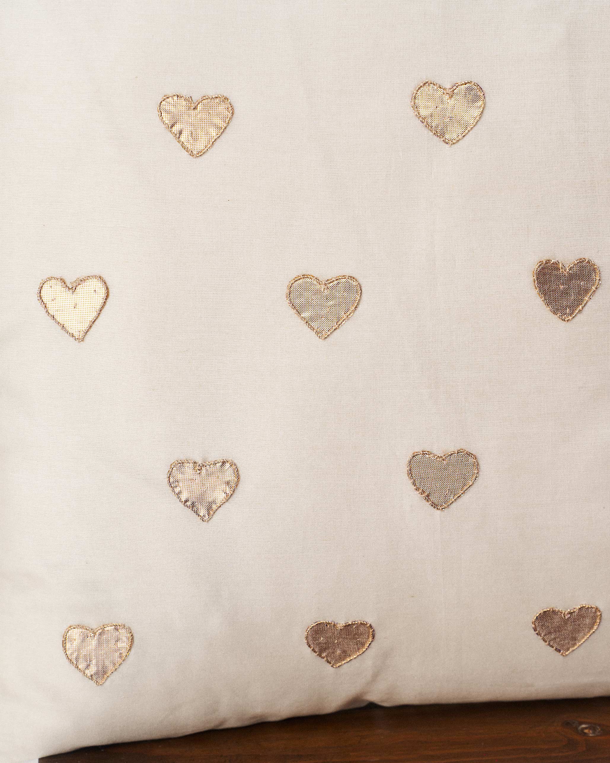 Heart Gota Cushion Cover