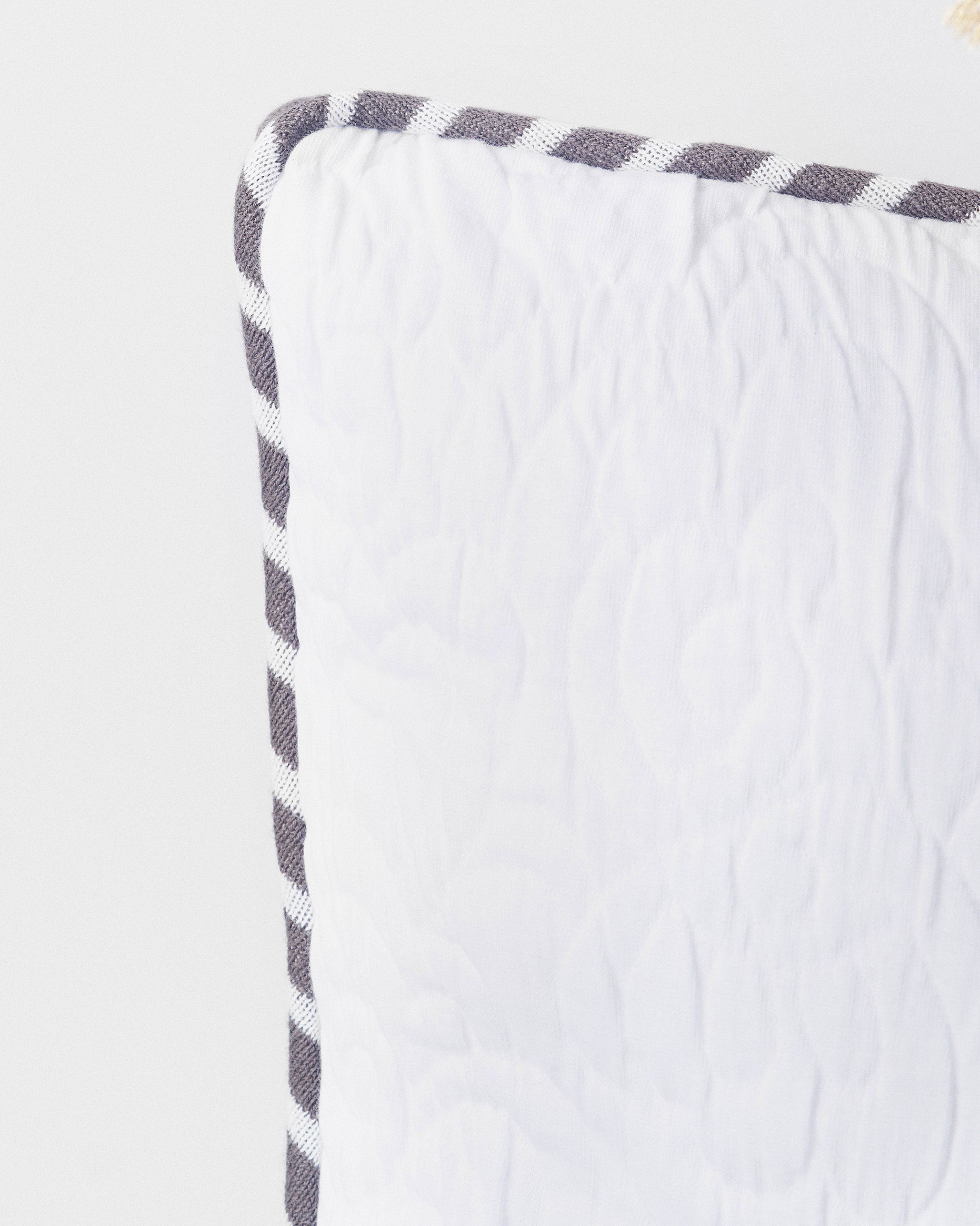 Serene Palm Quilted Cushion Cover