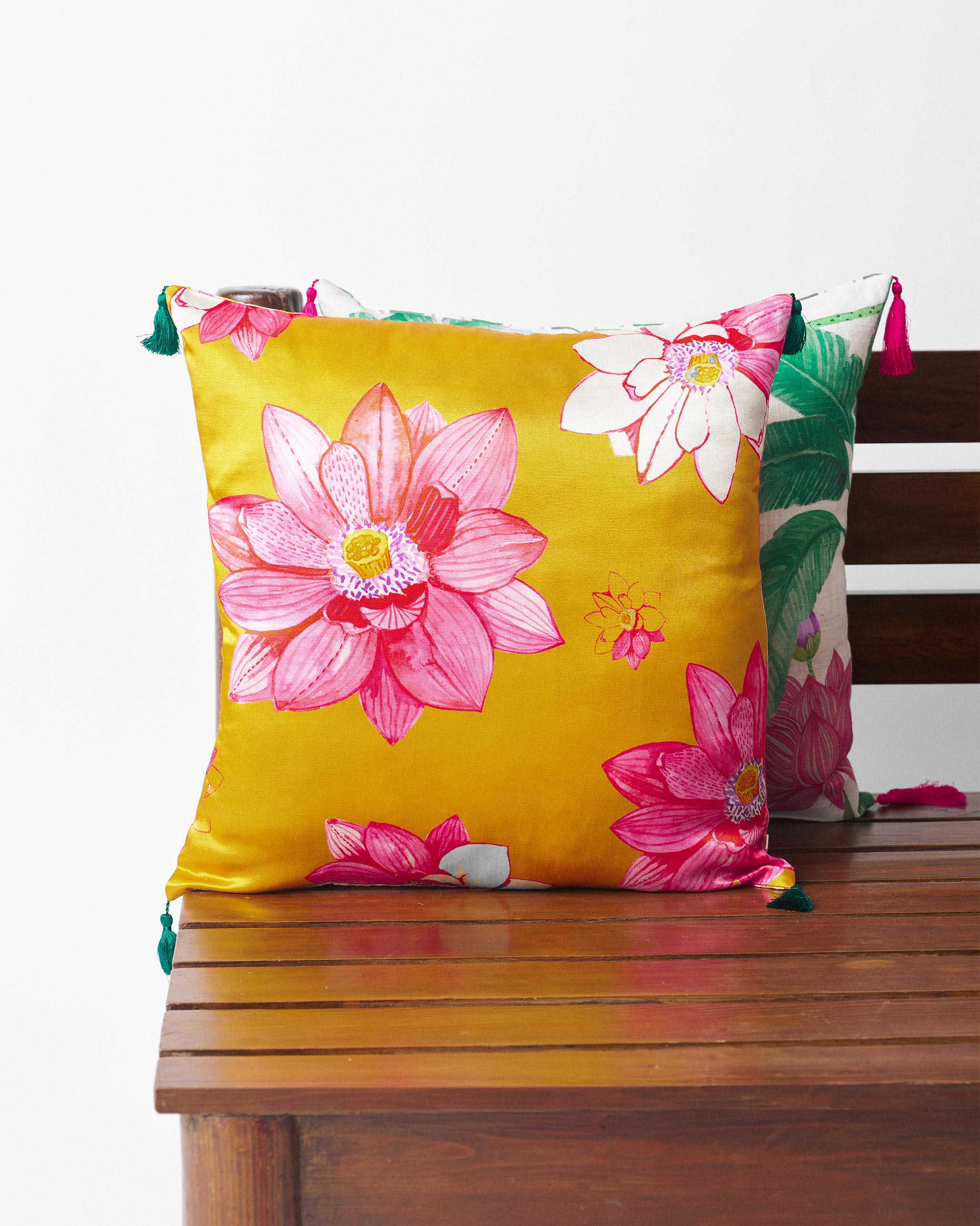 Indo Lotus Cushion Cover