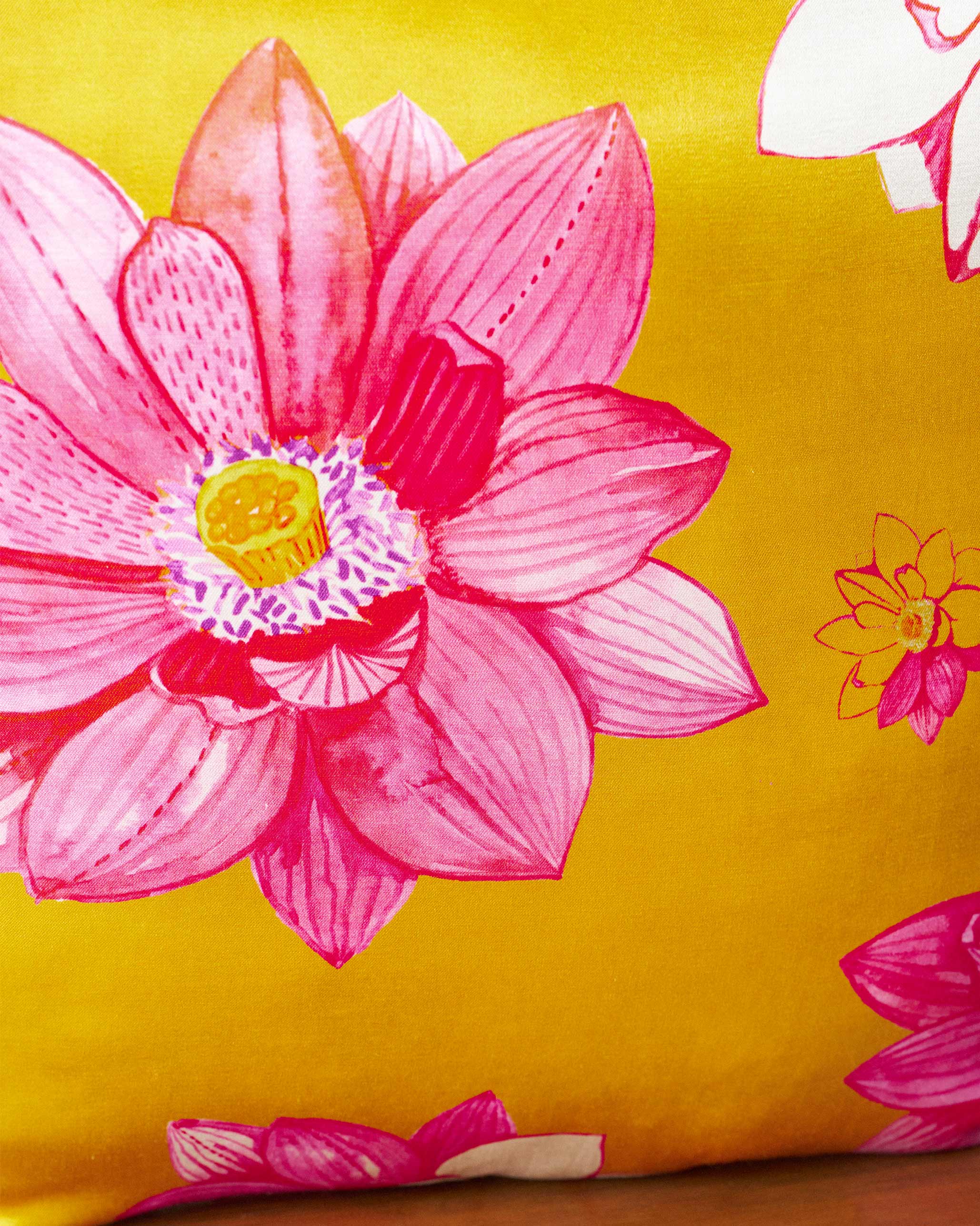 Indo Lotus Cushion Cover