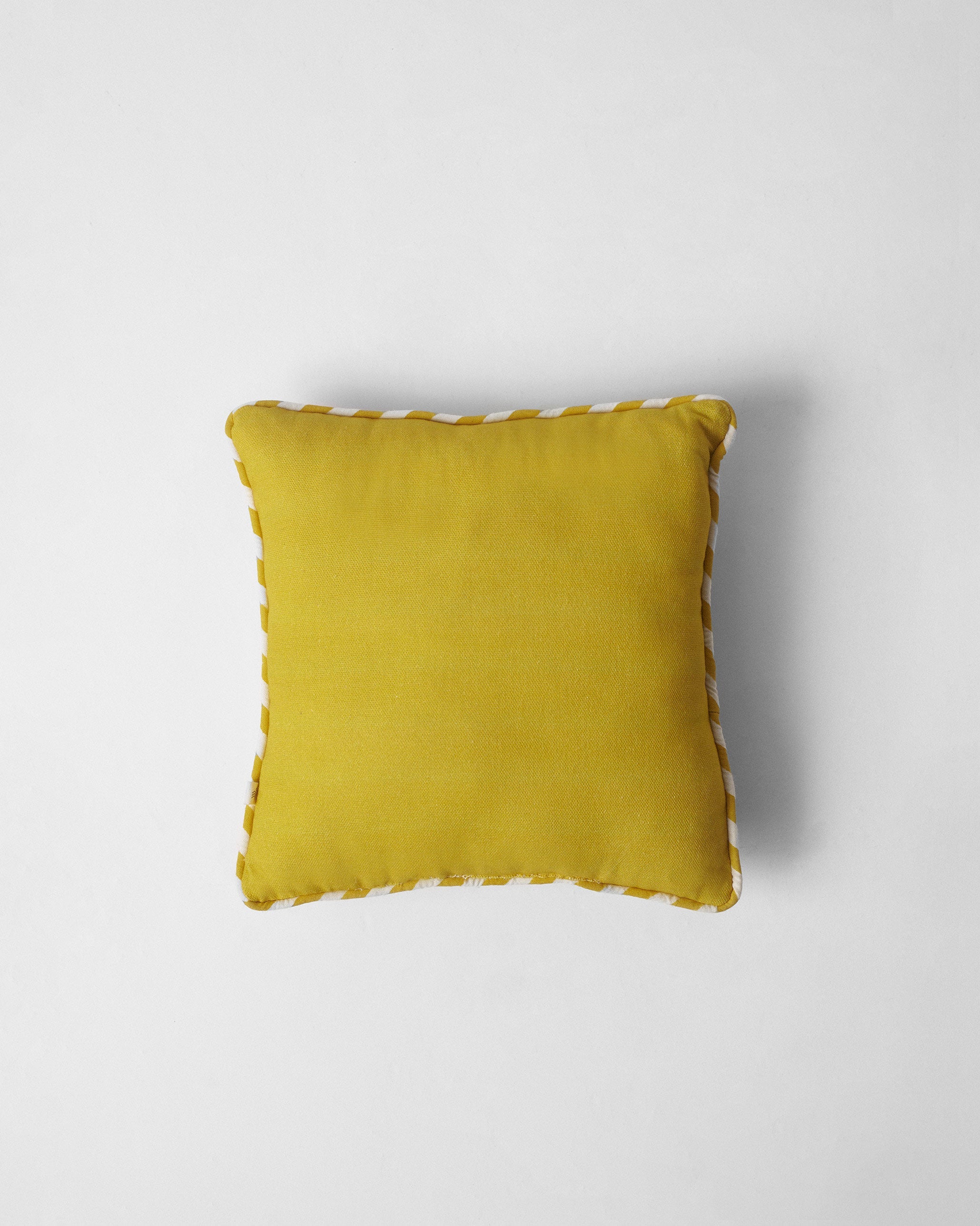 Chevron Lotus Car Cushion - Yellow