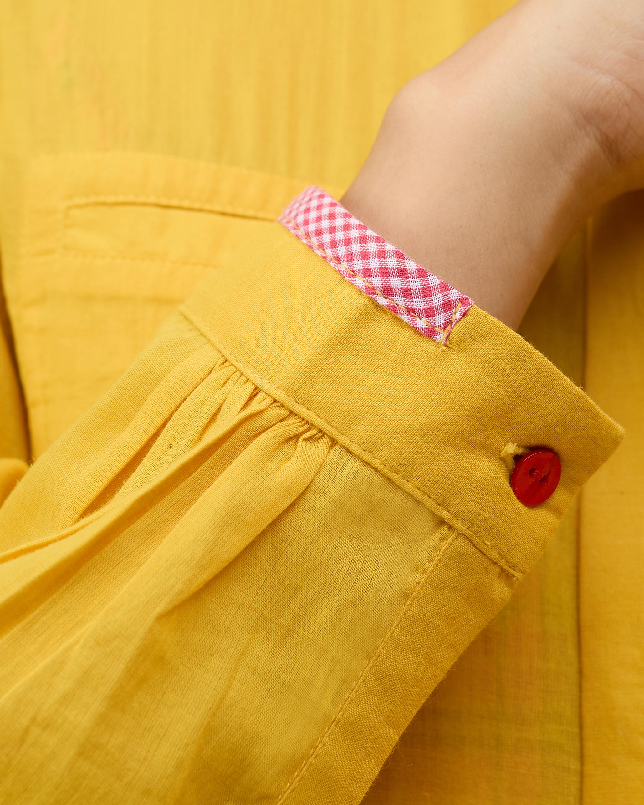 Aurora Dress with Slip - Turmeric Yellow