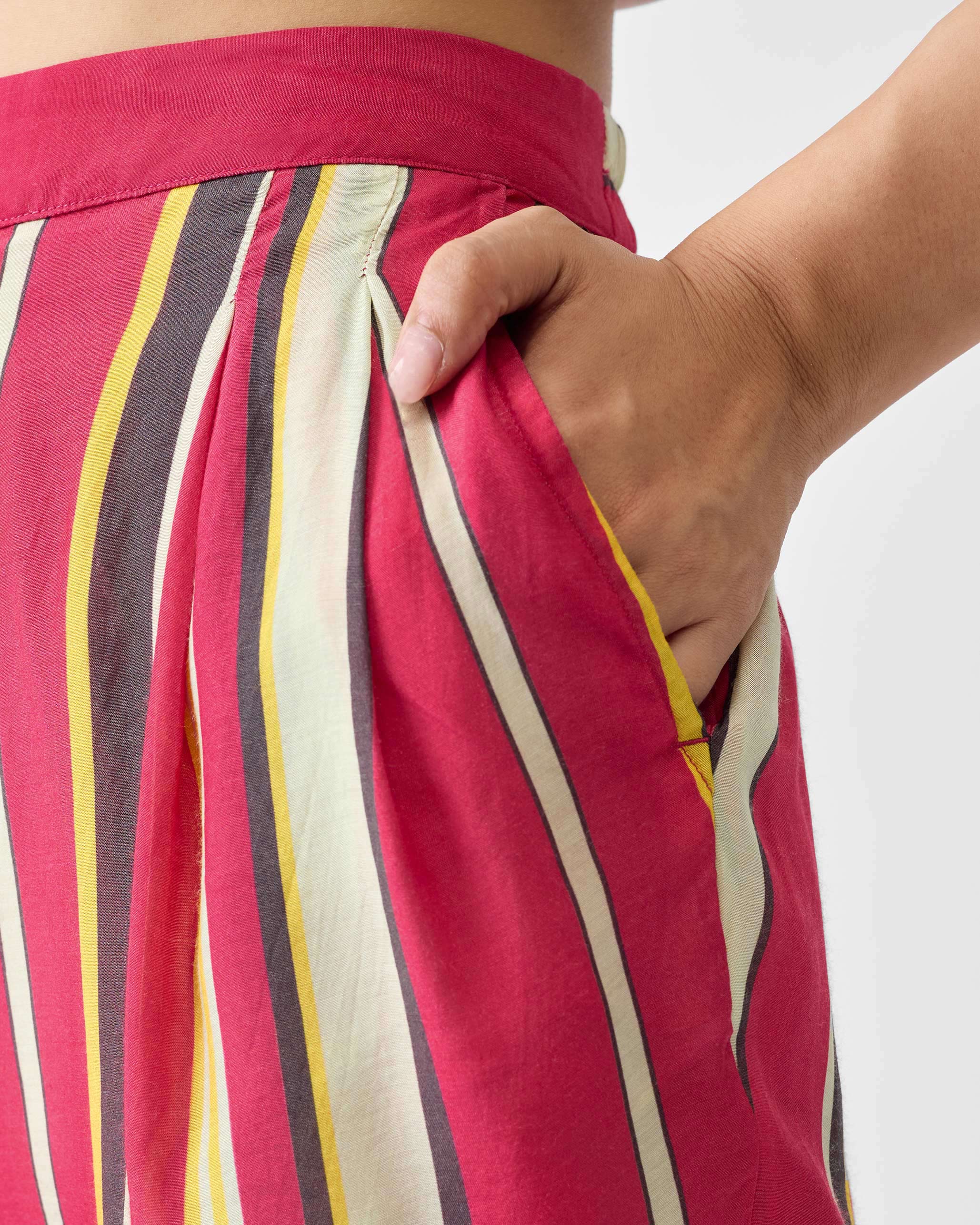 Narrow Pants - Multicolor Print