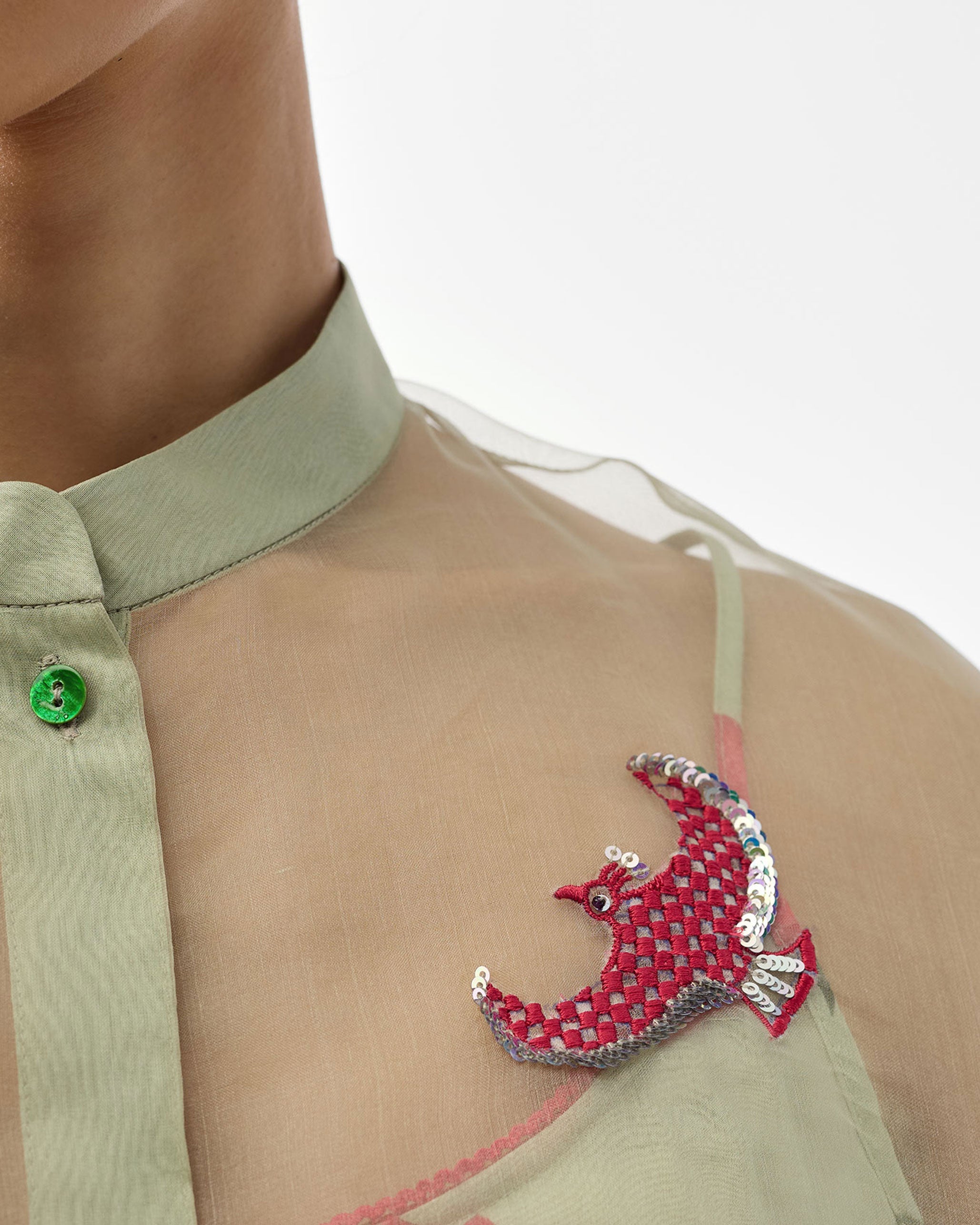 Jaisalmer Shirt with Slip - Mint