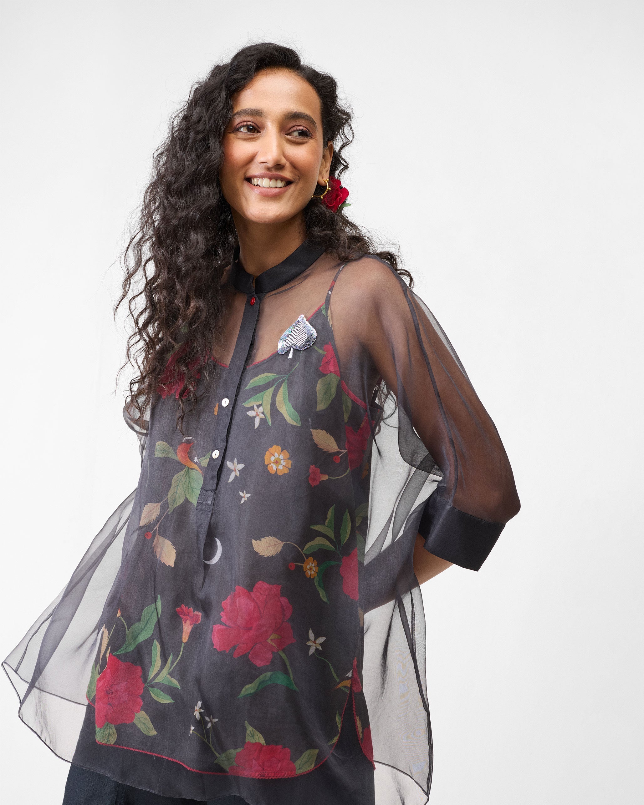 Jaisalmer Shirt with Slip - Charcoal