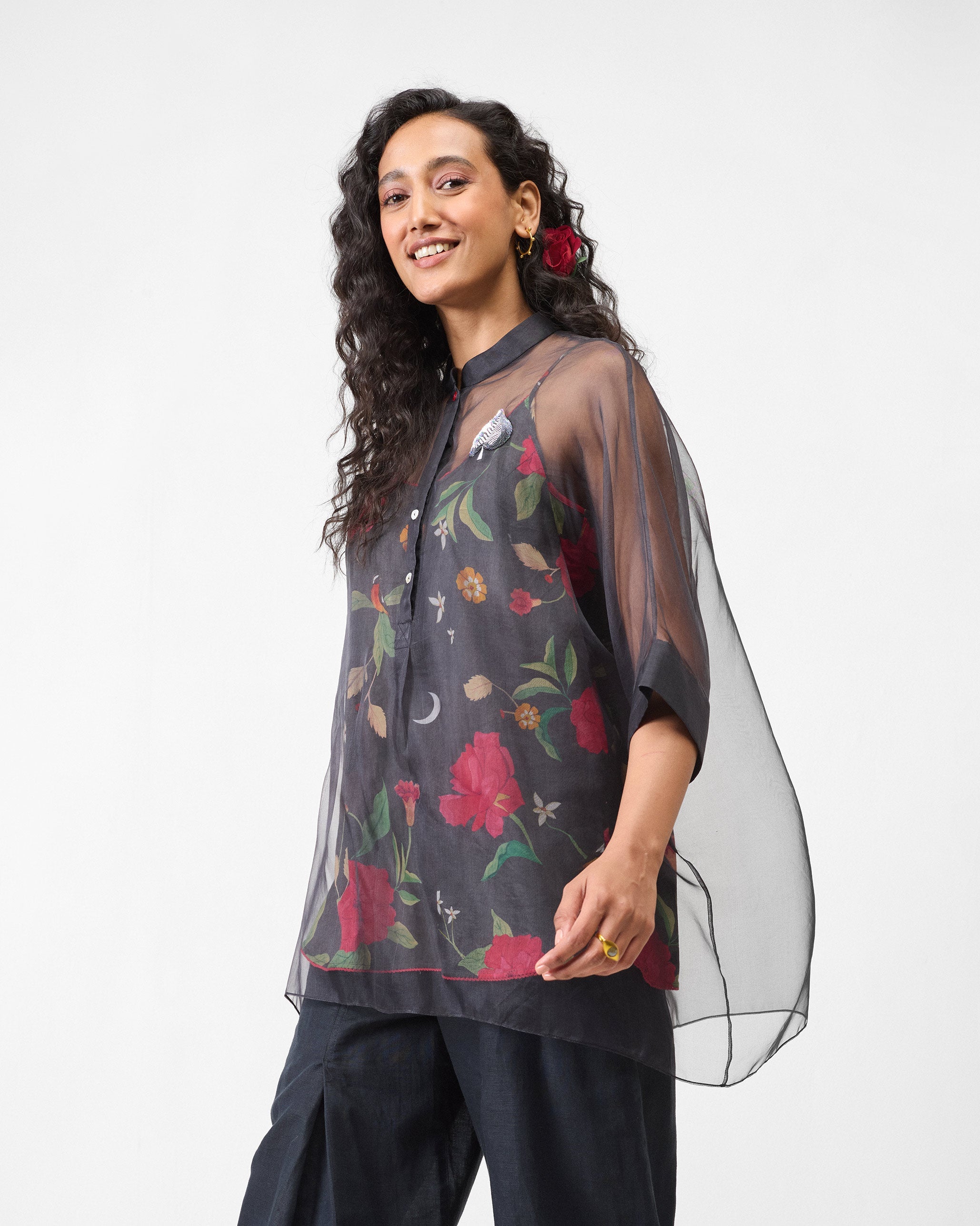 Jaisalmer Shirt with Slip - Charcoal