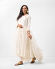 Fit & Flare Angrakha - Ivory Embroidered