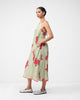 Scoop Back Dress - Mint & Watermelon Print