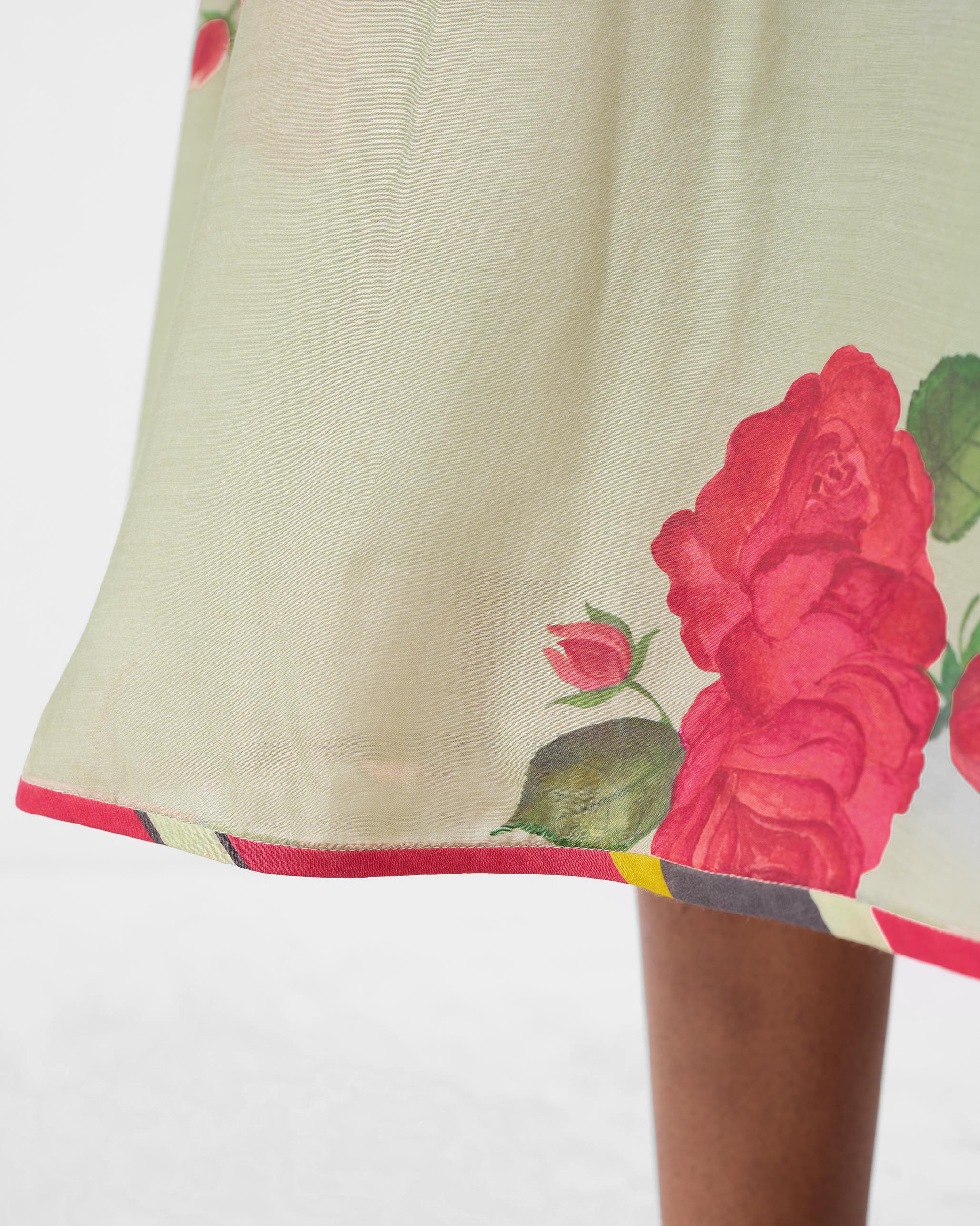 Scoop Back Dress - Mint & Watermelon Print