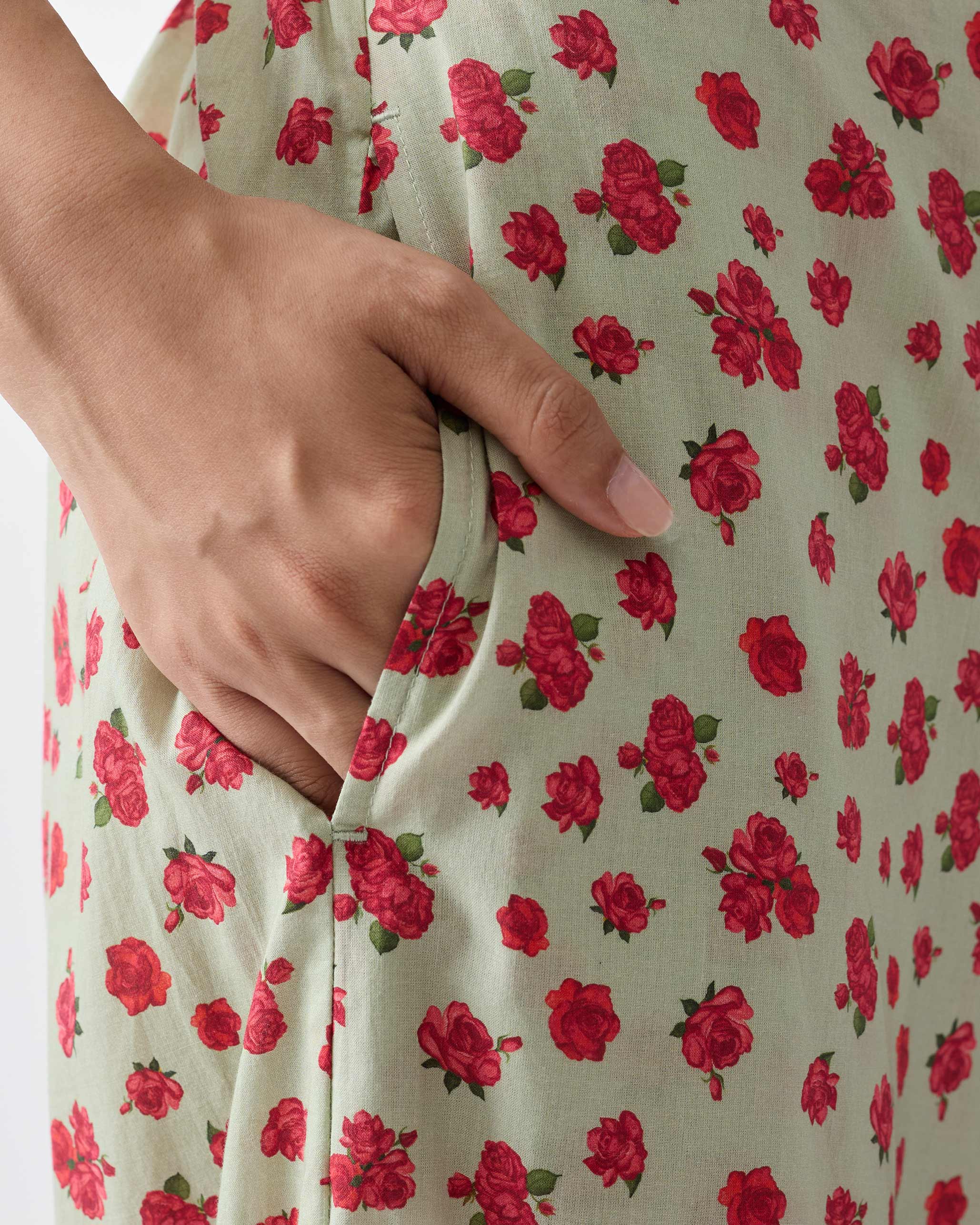 Basic Pyjamas - Mint & Watermelon Print