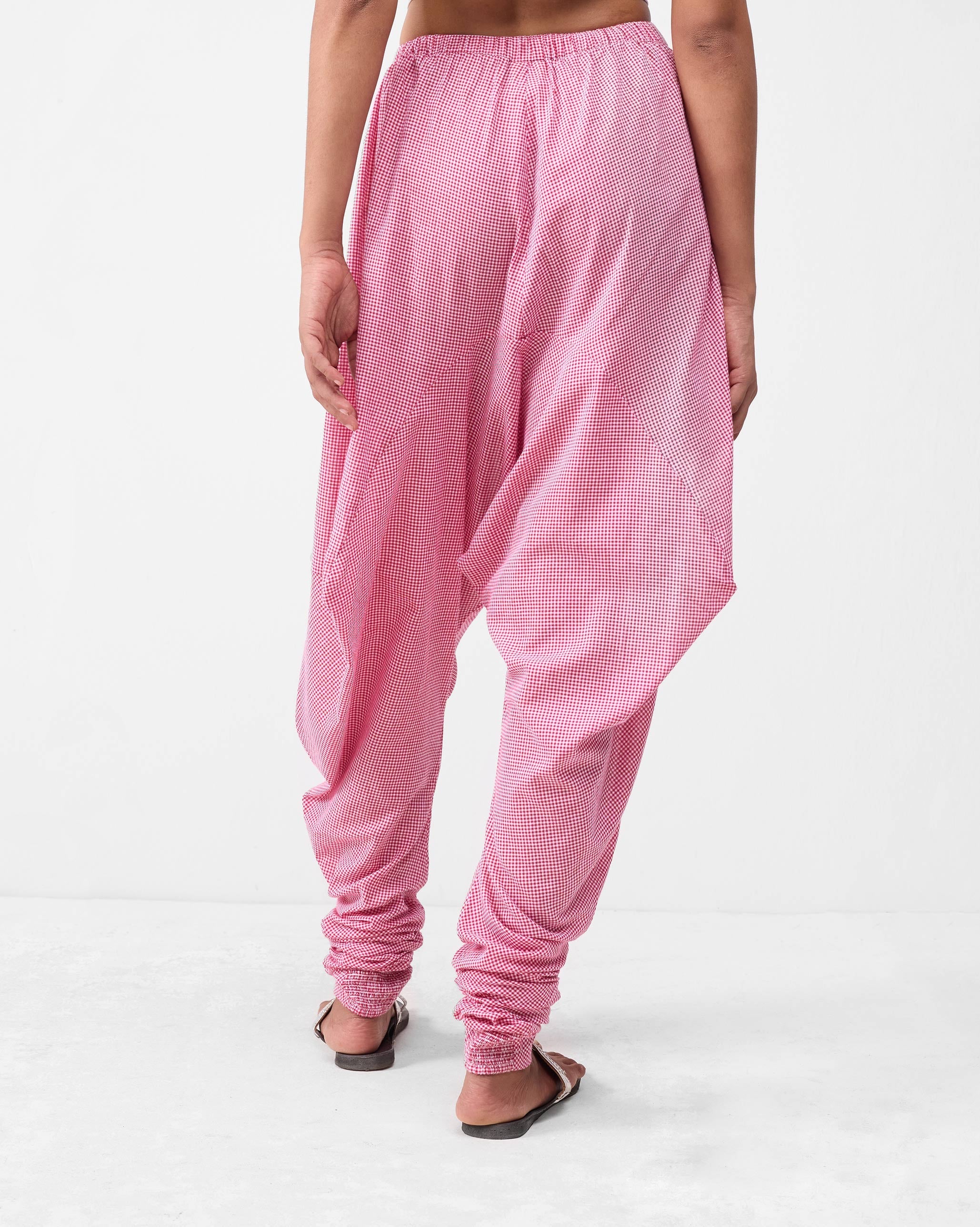 Jaisalmer Pants - Watermelon & White Checks