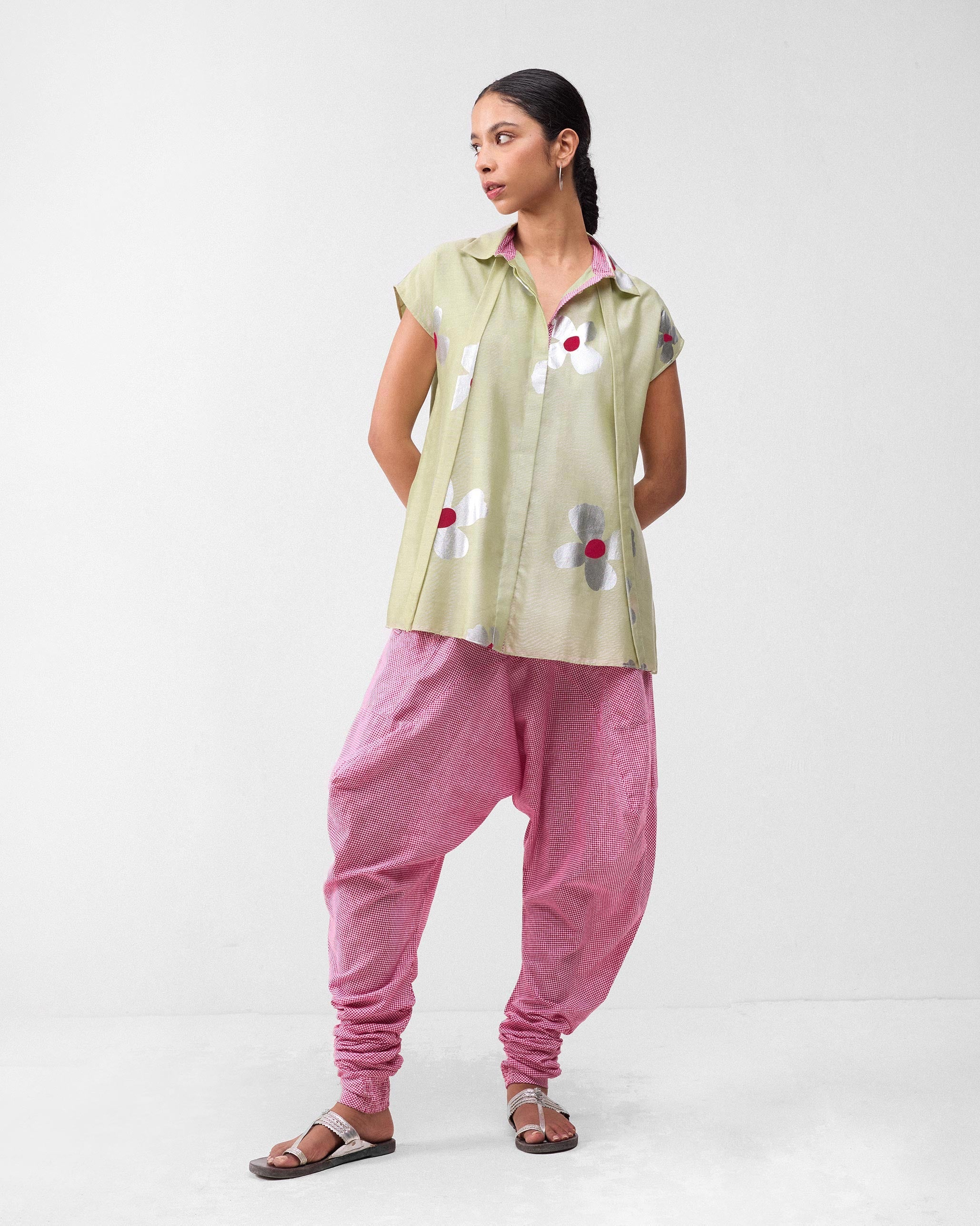 Jaisalmer Pants - Watermelon & White Checks