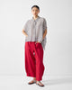 Asymmetrical Hem Top - Ivory & Charcoal Print