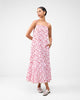 Kimsuka Dress - White & Watermelon Print