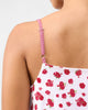Kimsuka Dress - White & Watermelon Print