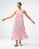 Kimsuka Dress - White & Watermelon Print