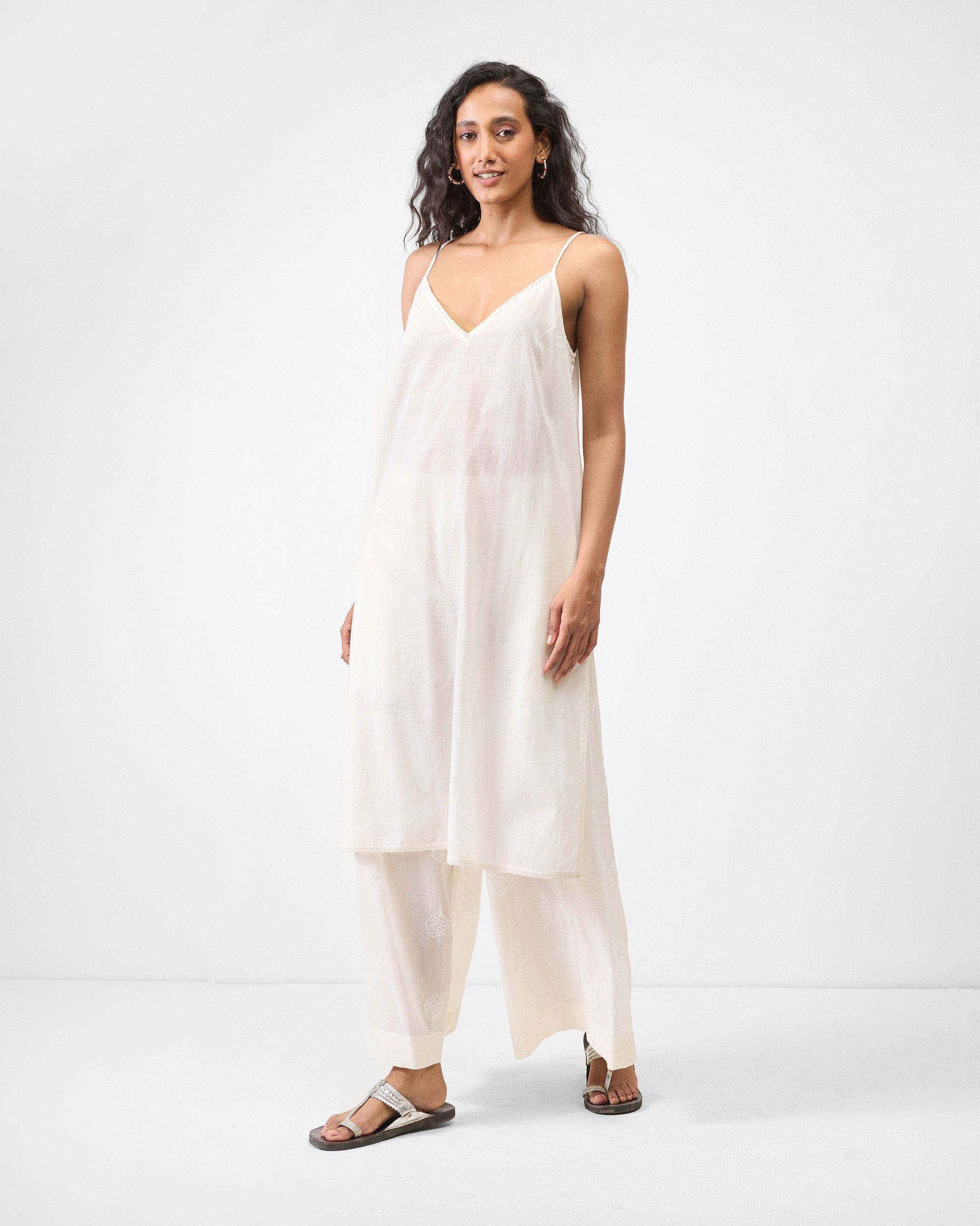 Pattaya Kurta with Slip - Watermelon