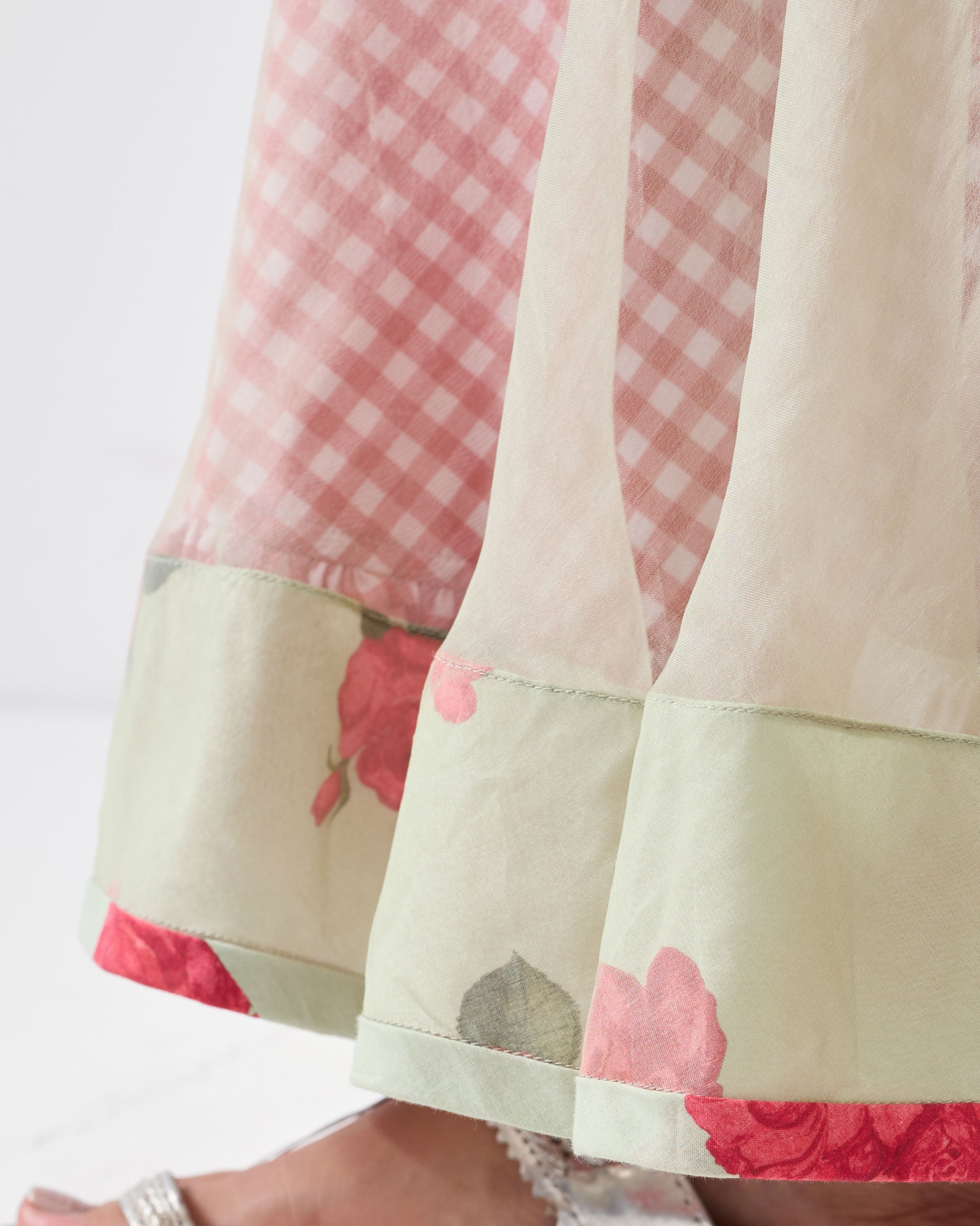 Pushkar Skirt - Mint & Watermelon