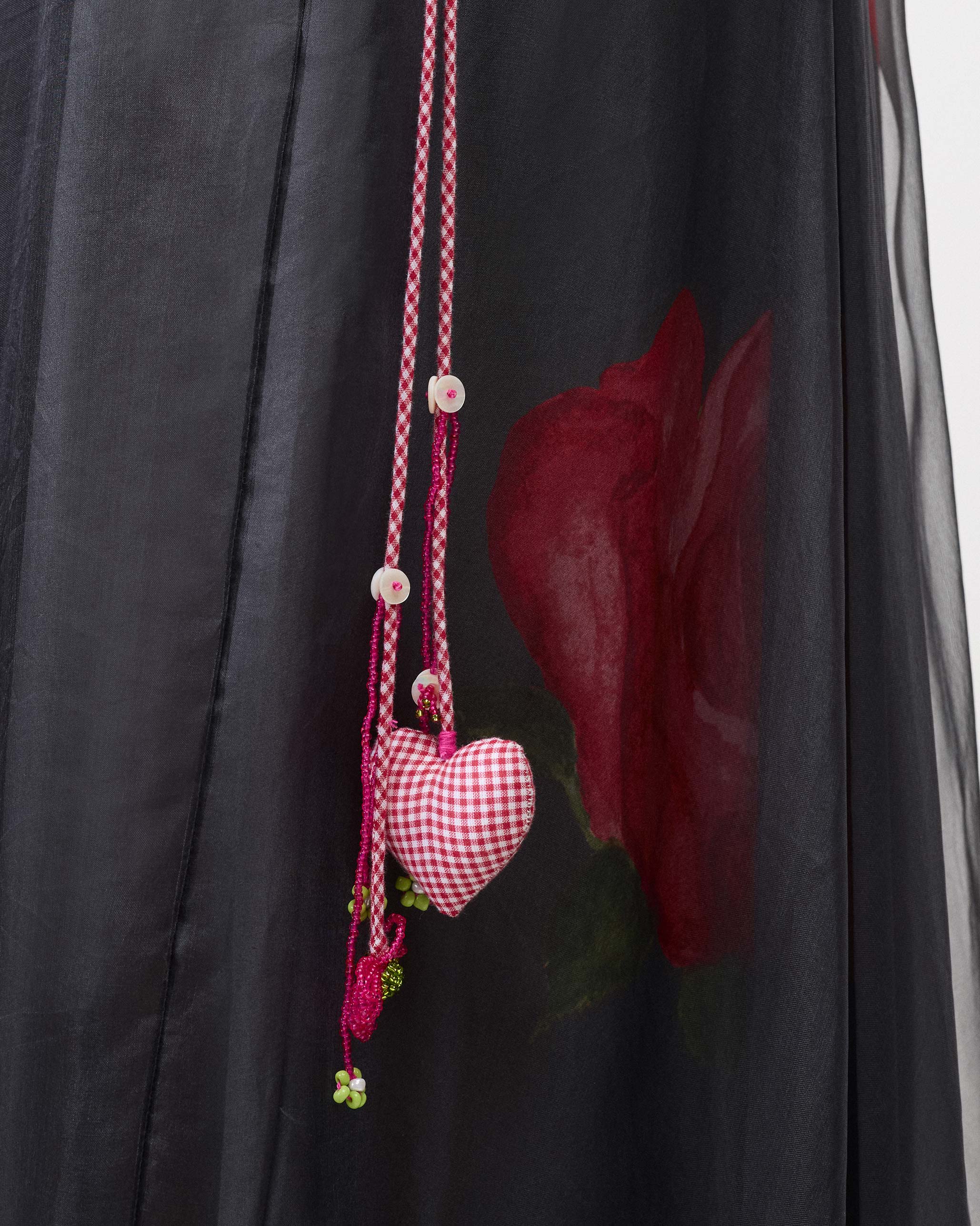 Pushkar Skirt - Charcoal & Watermelon