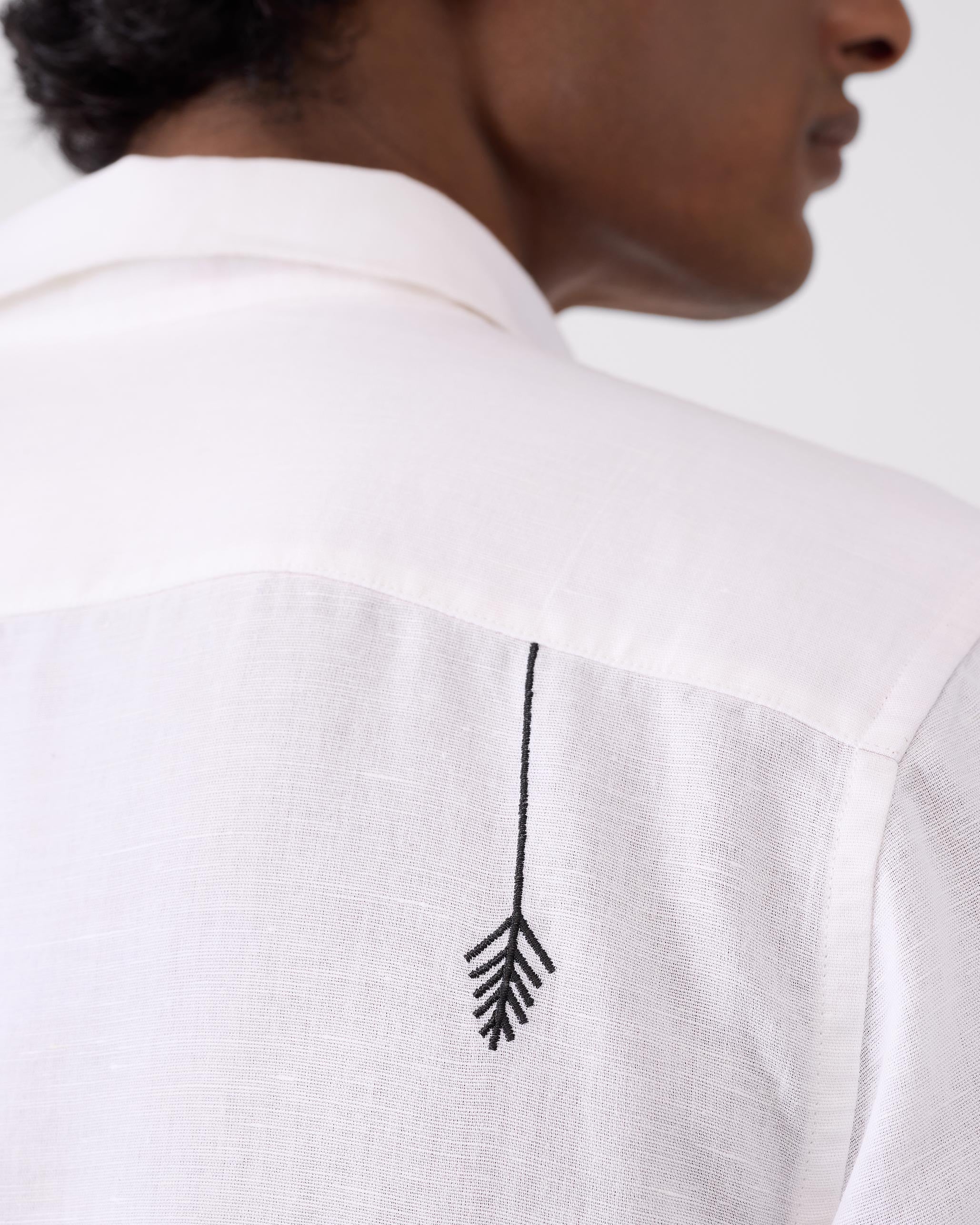 Musafir Pocket Shirt - White