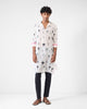 Astral Kurta - Light Grey Print