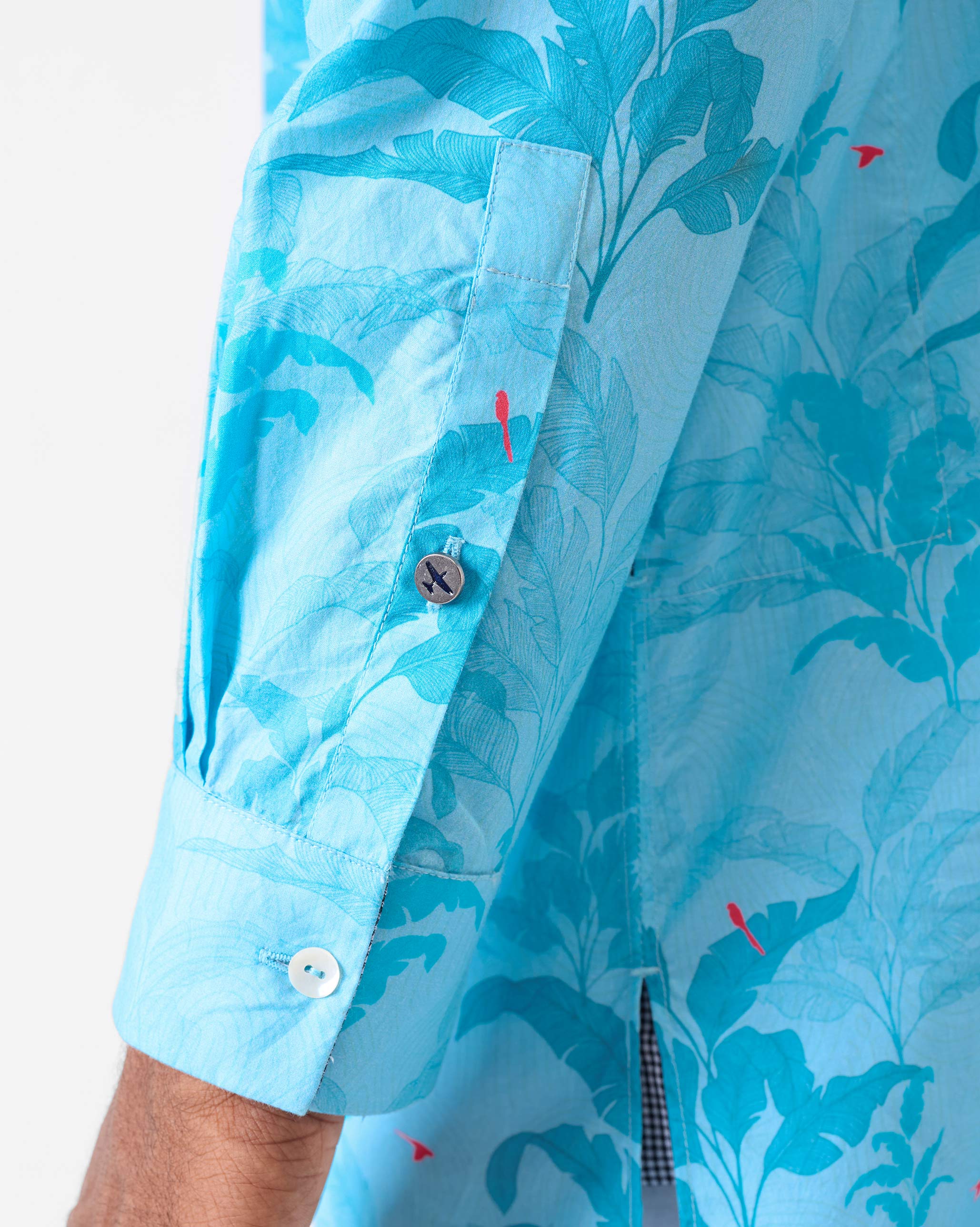 Bouquet Kurta - Light Blue