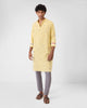 Astral Kurta - Light Yellow Embroidered