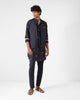 Fort Kurta - Black & Charcoal Print