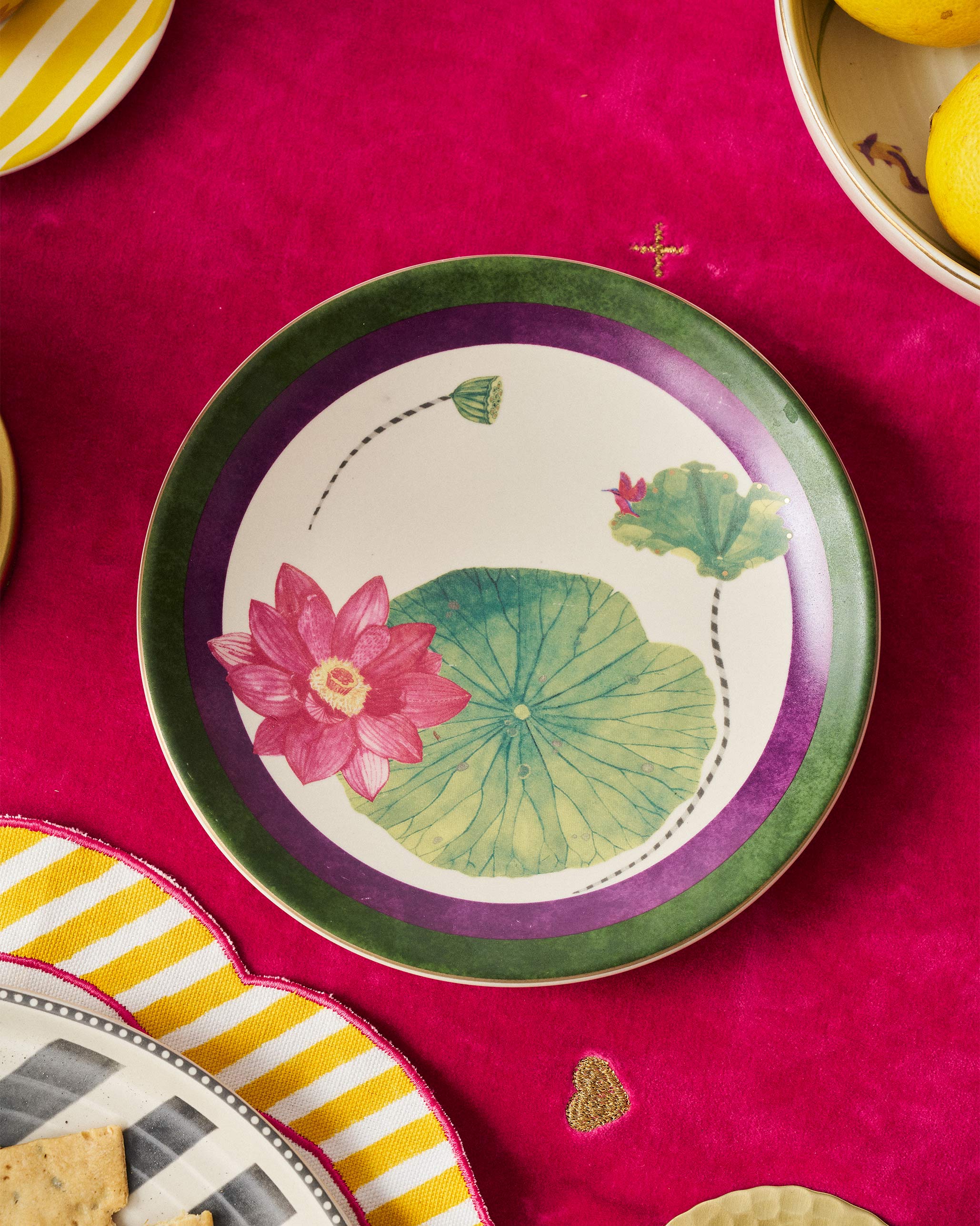 Lotus Garden Quarter Plate