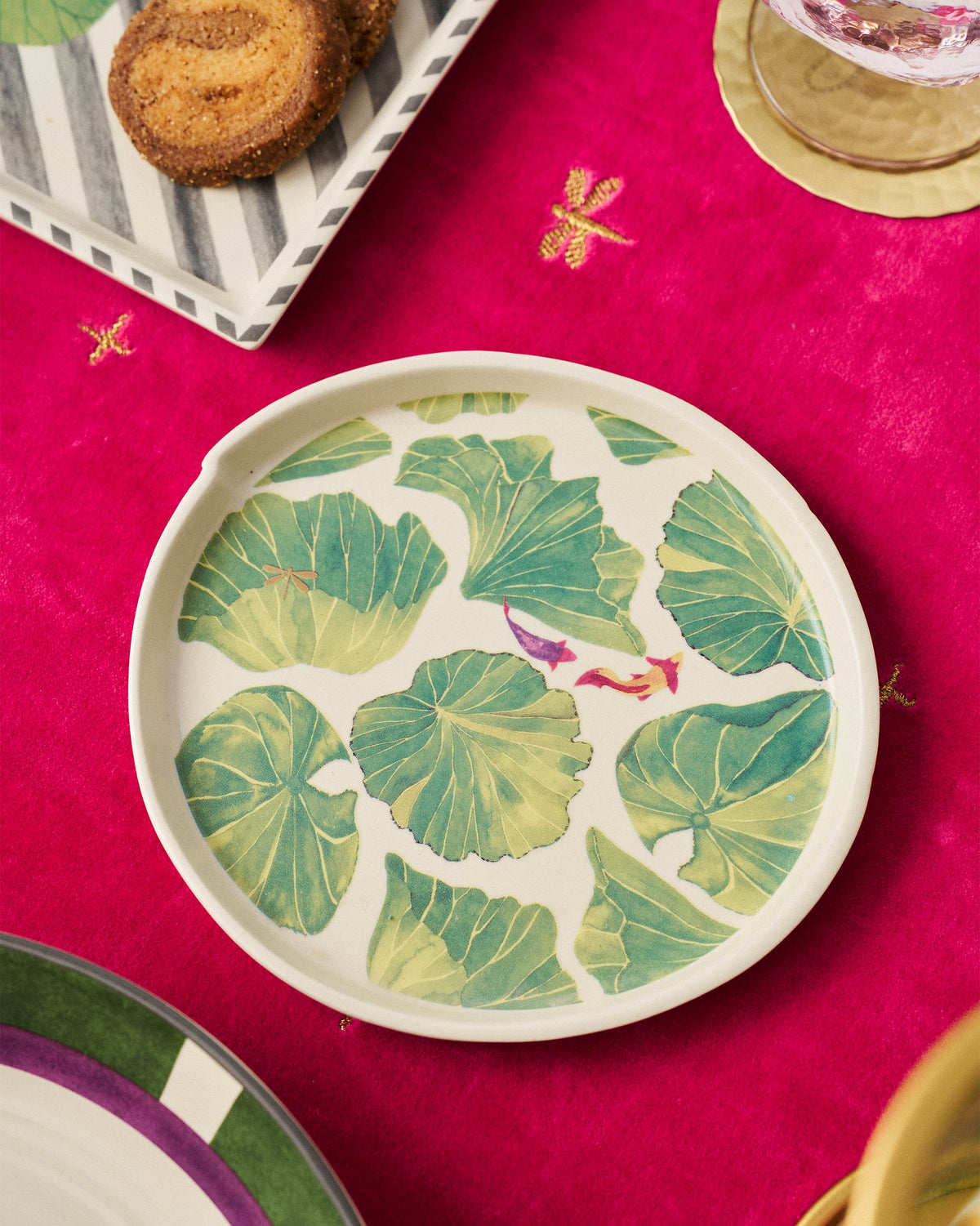 Lily Pond Dessert Plate