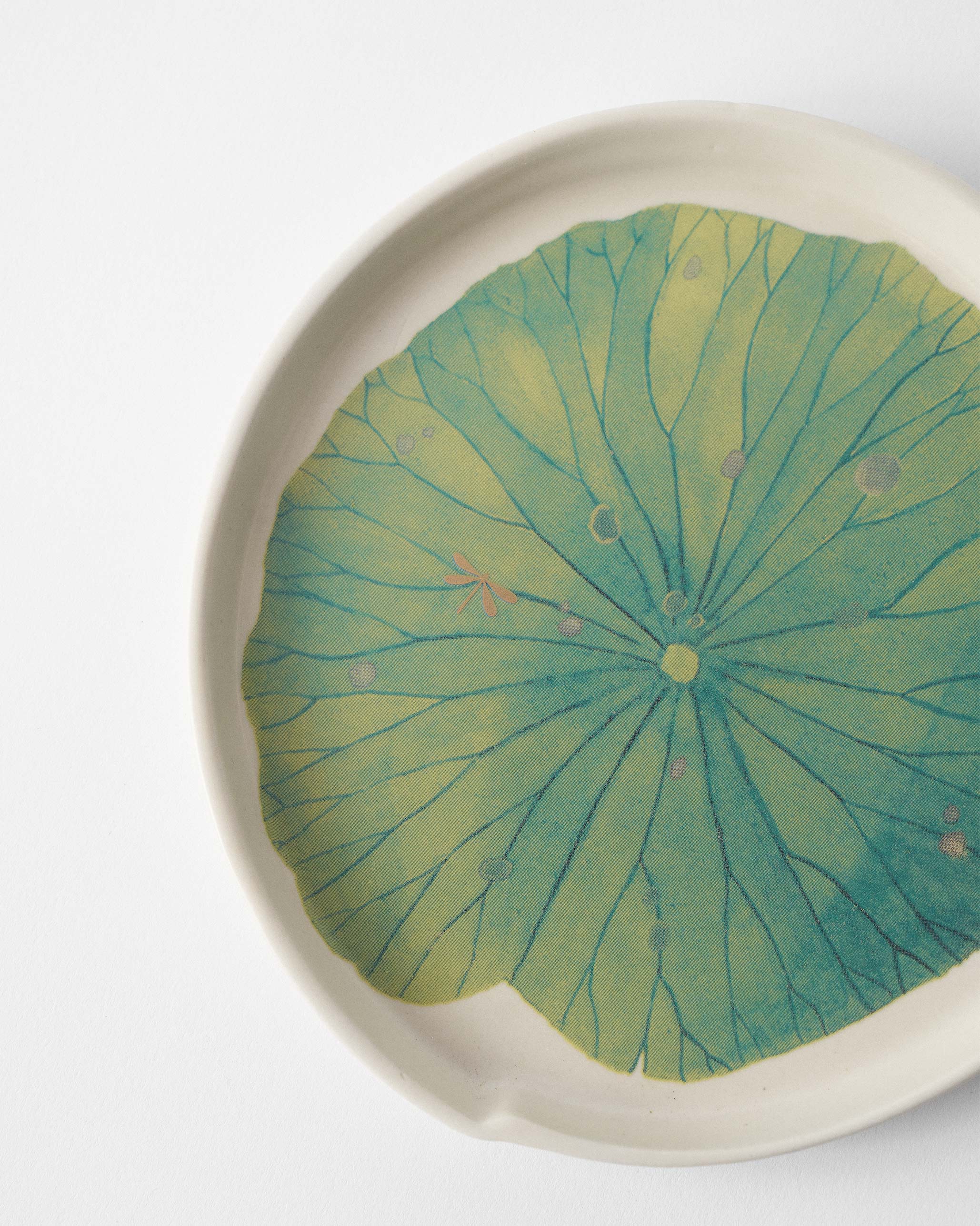 Lotus Garden Dessert Plate