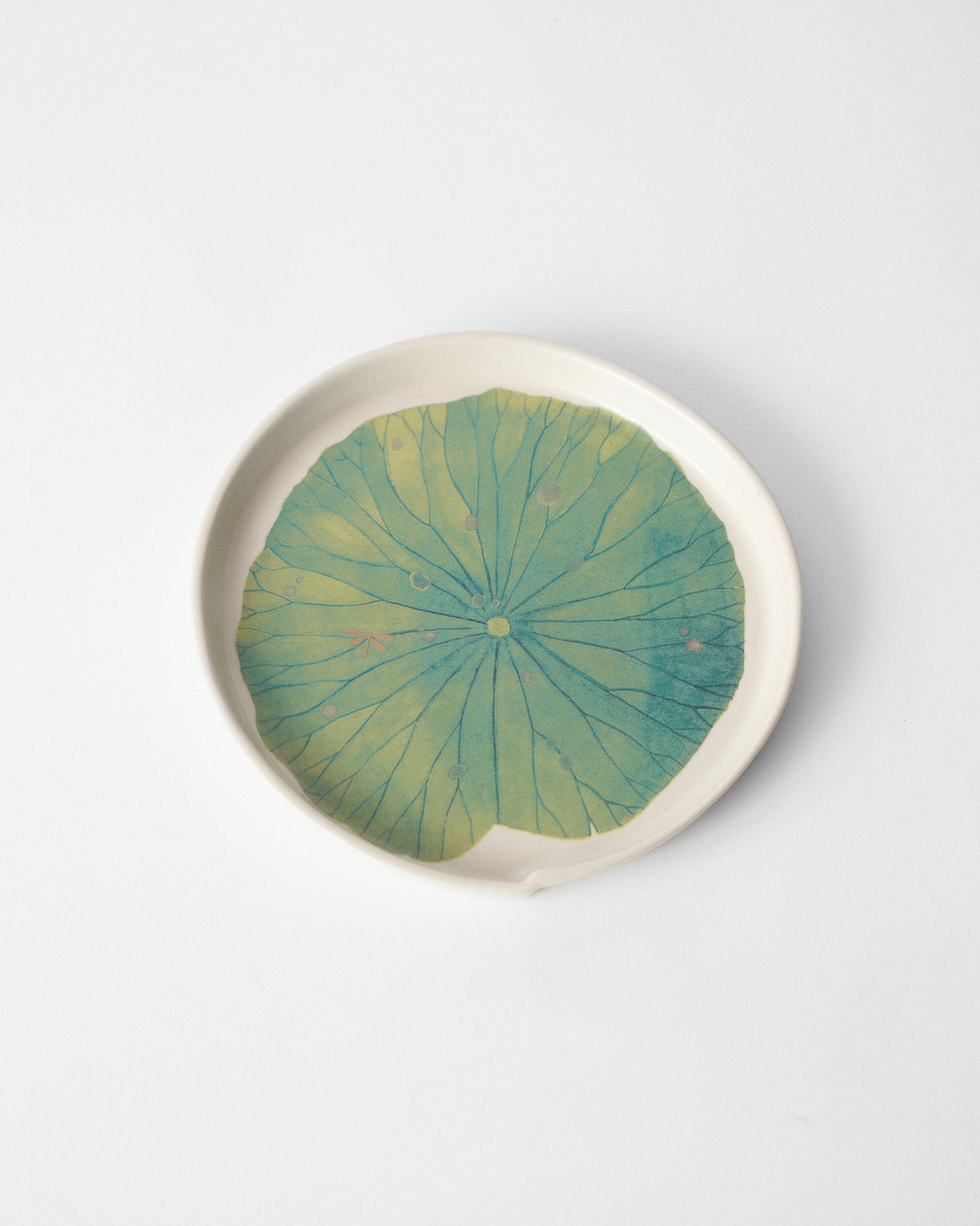 Lotus Garden Dessert Plate