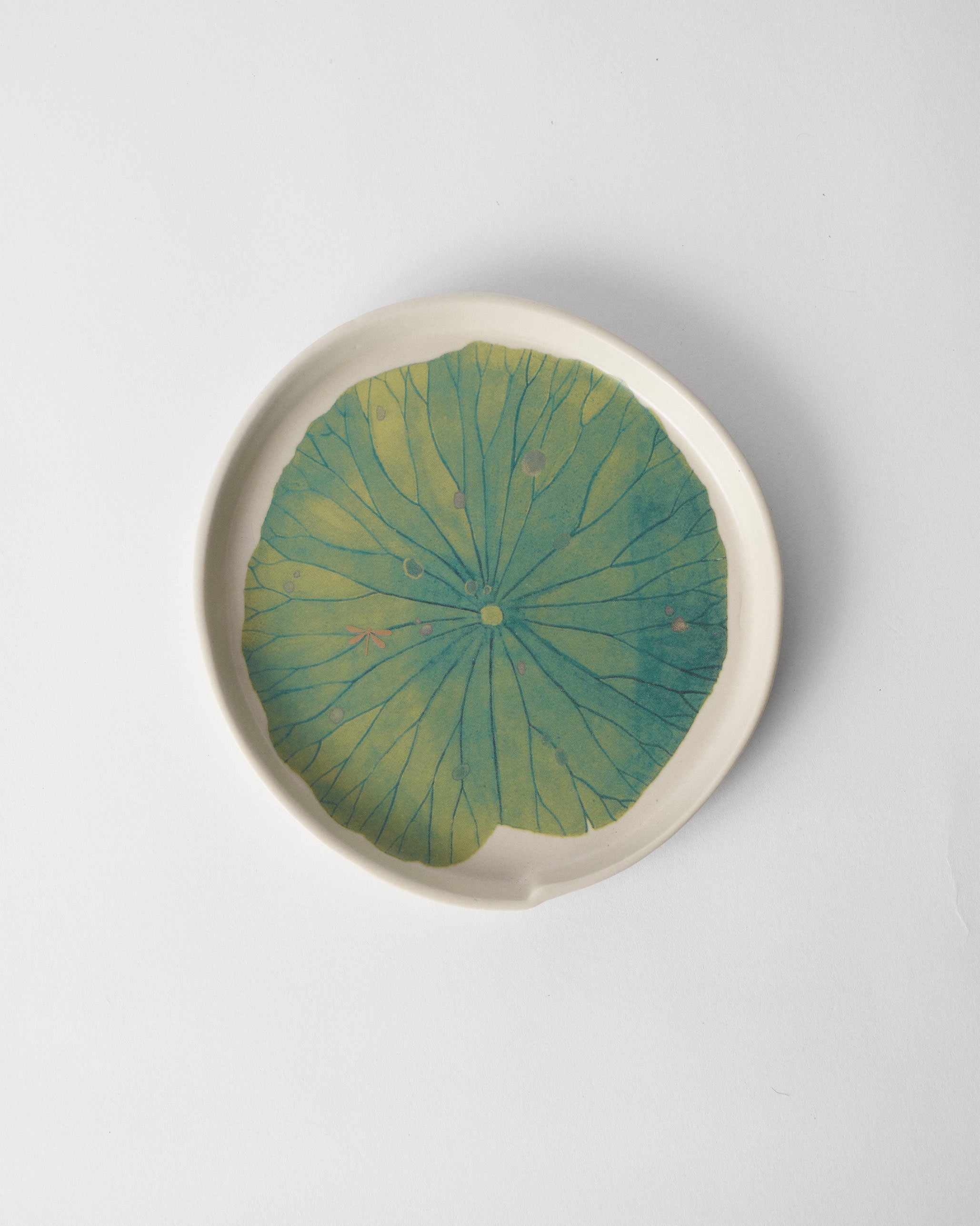 Lotus Garden Dessert Plate