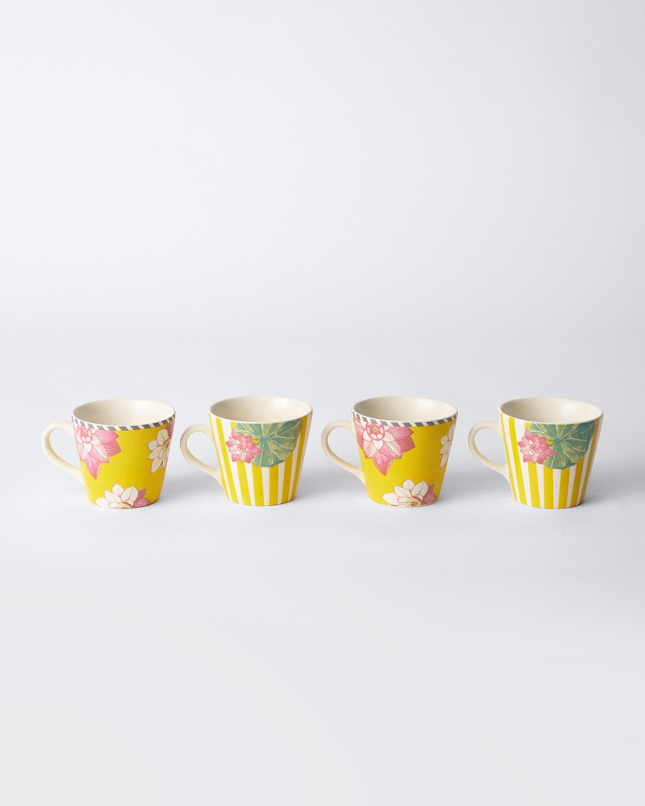 Lotus Garden Espresso Mug - Set of 4