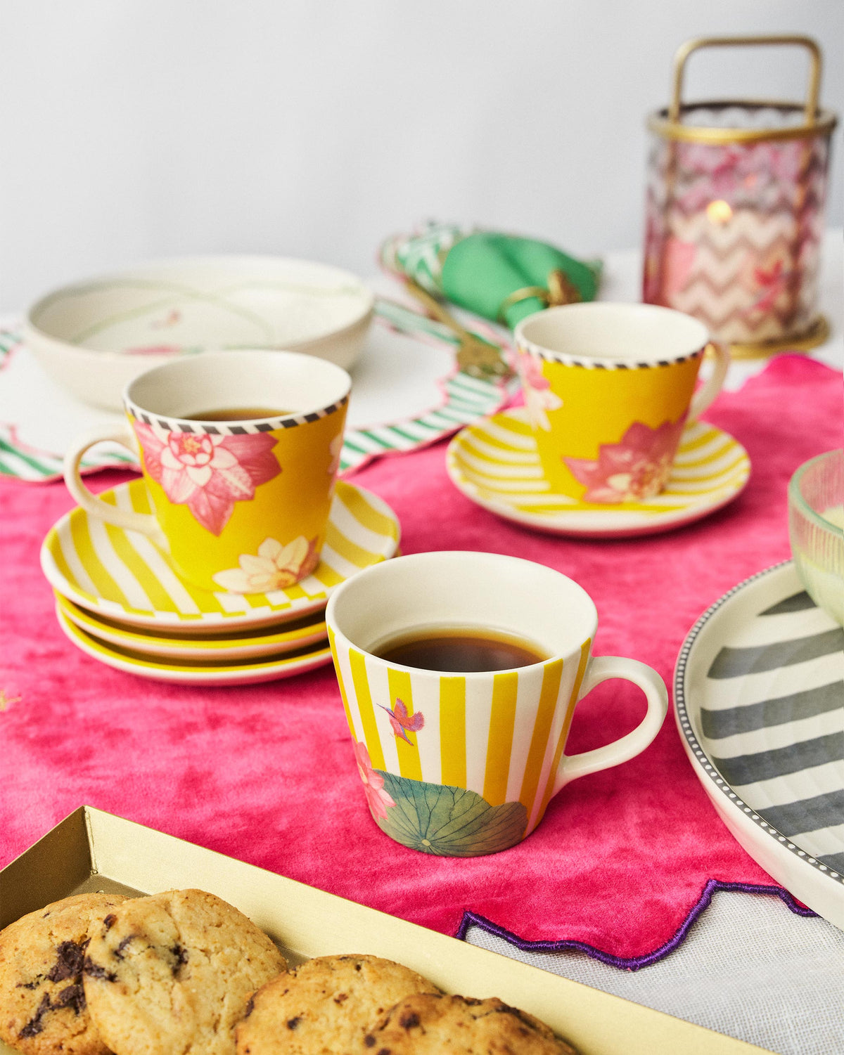 Lotus Garden Espresso Mug - Set of 4