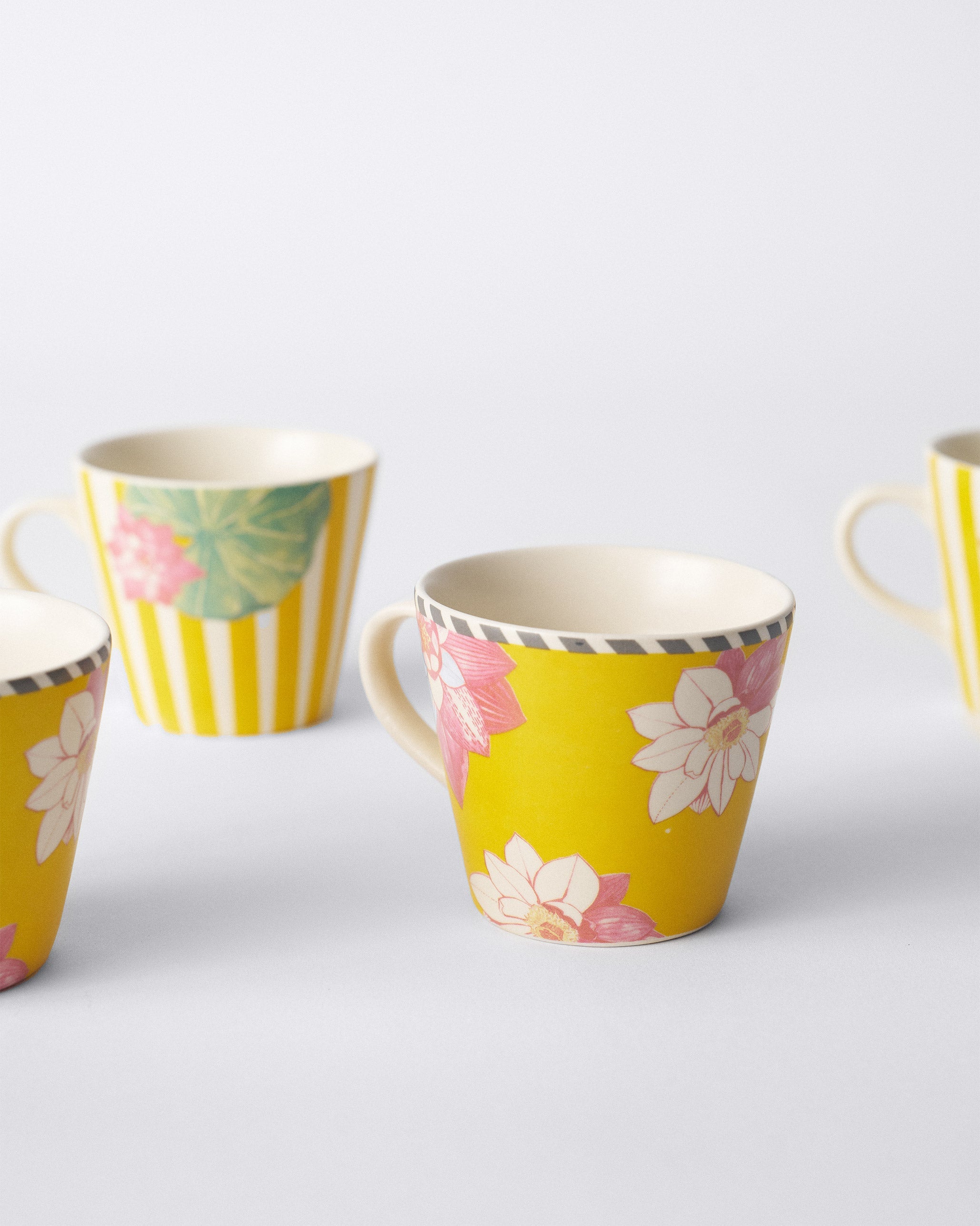 Lotus Garden Espresso Mug - Set of 4