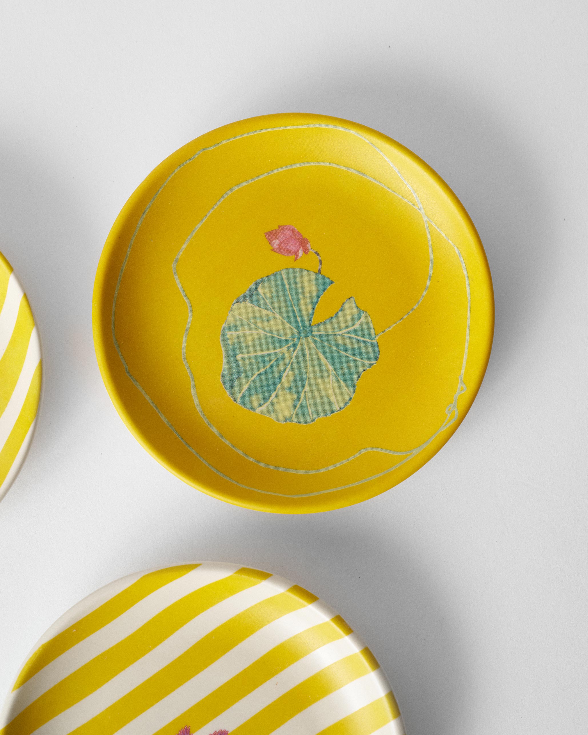 Lotus Garden Tea Plate - Set of 4