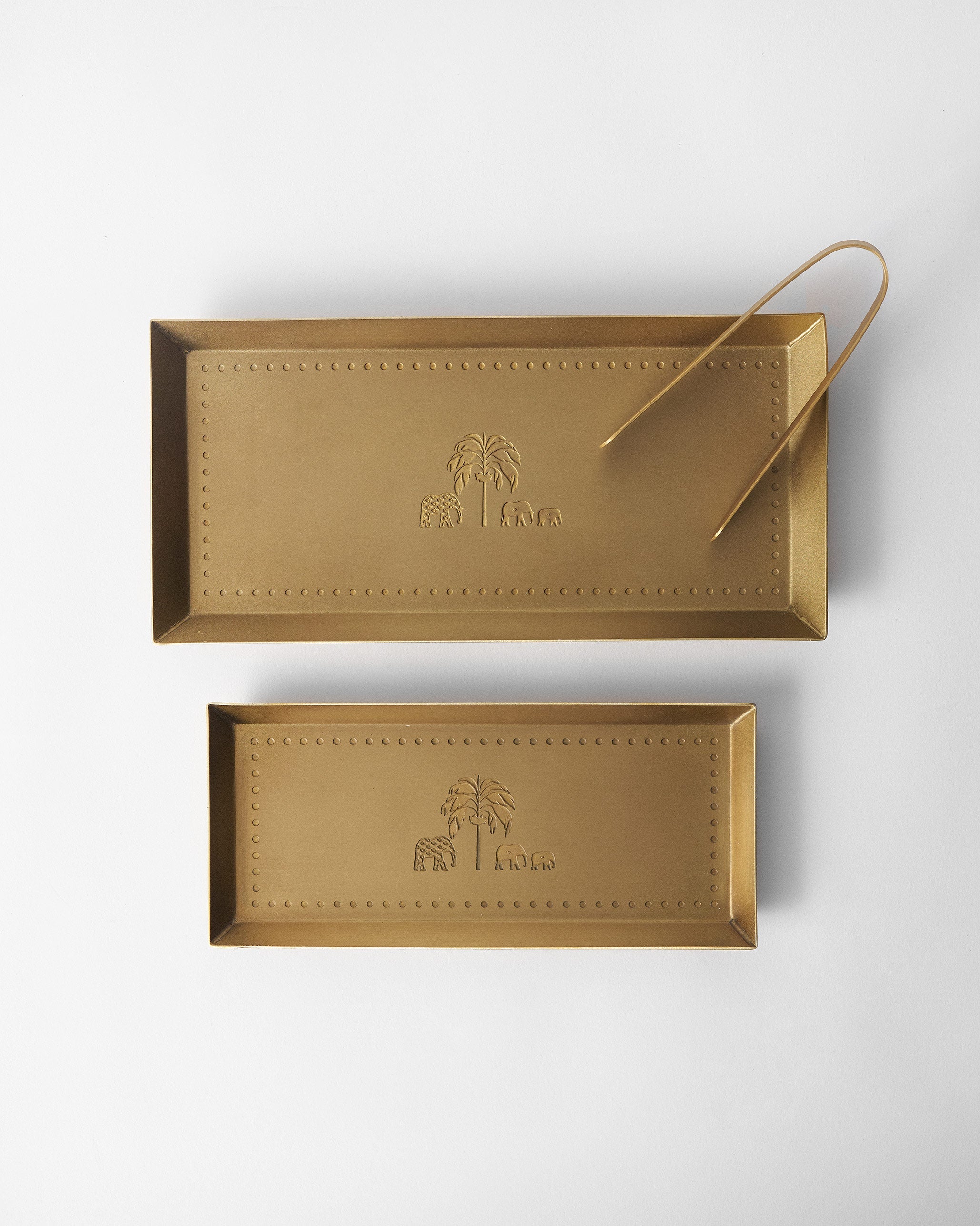 Aurum Platter with Tong - Set of 3