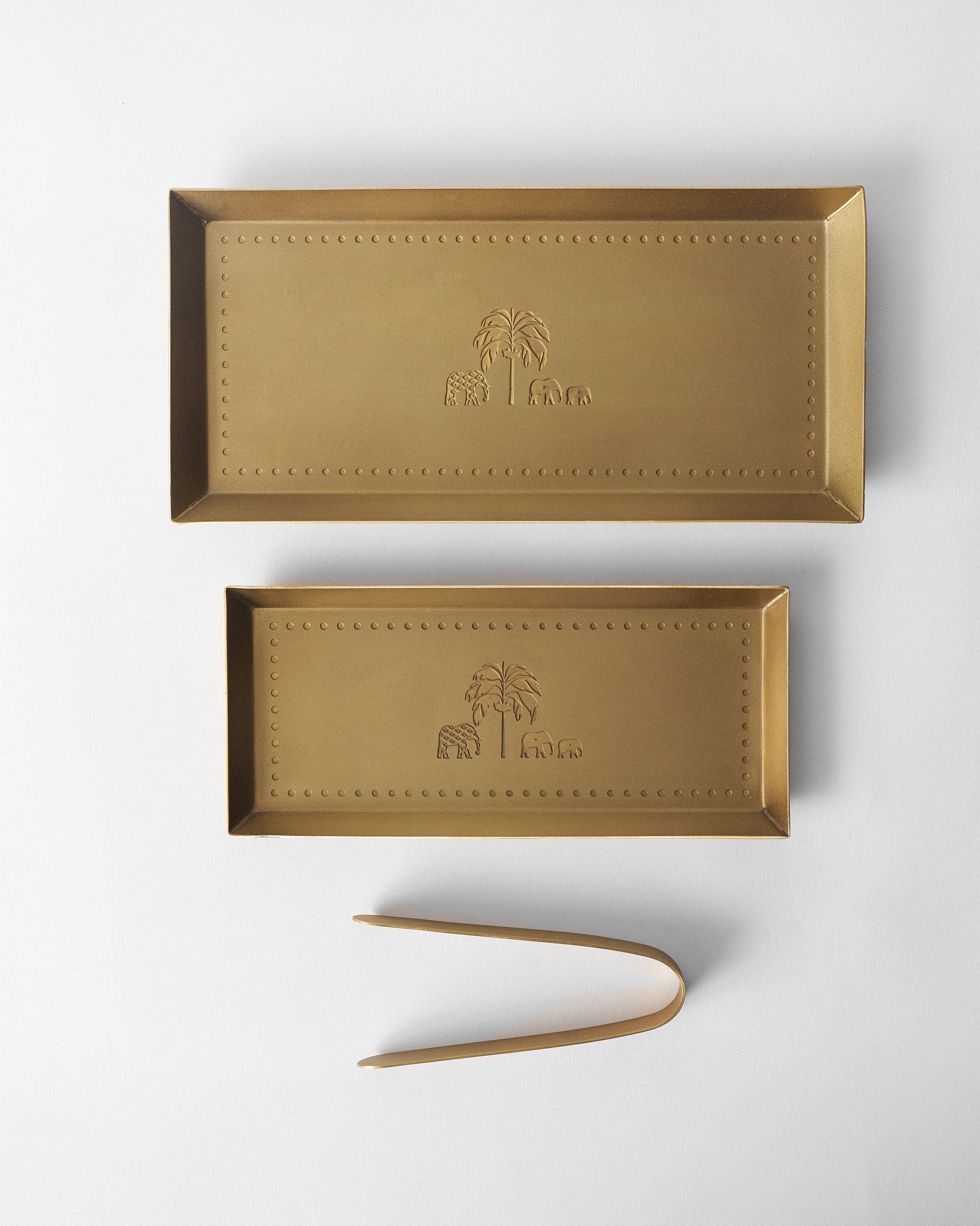 Aurum Platter with Tong - Set of 3