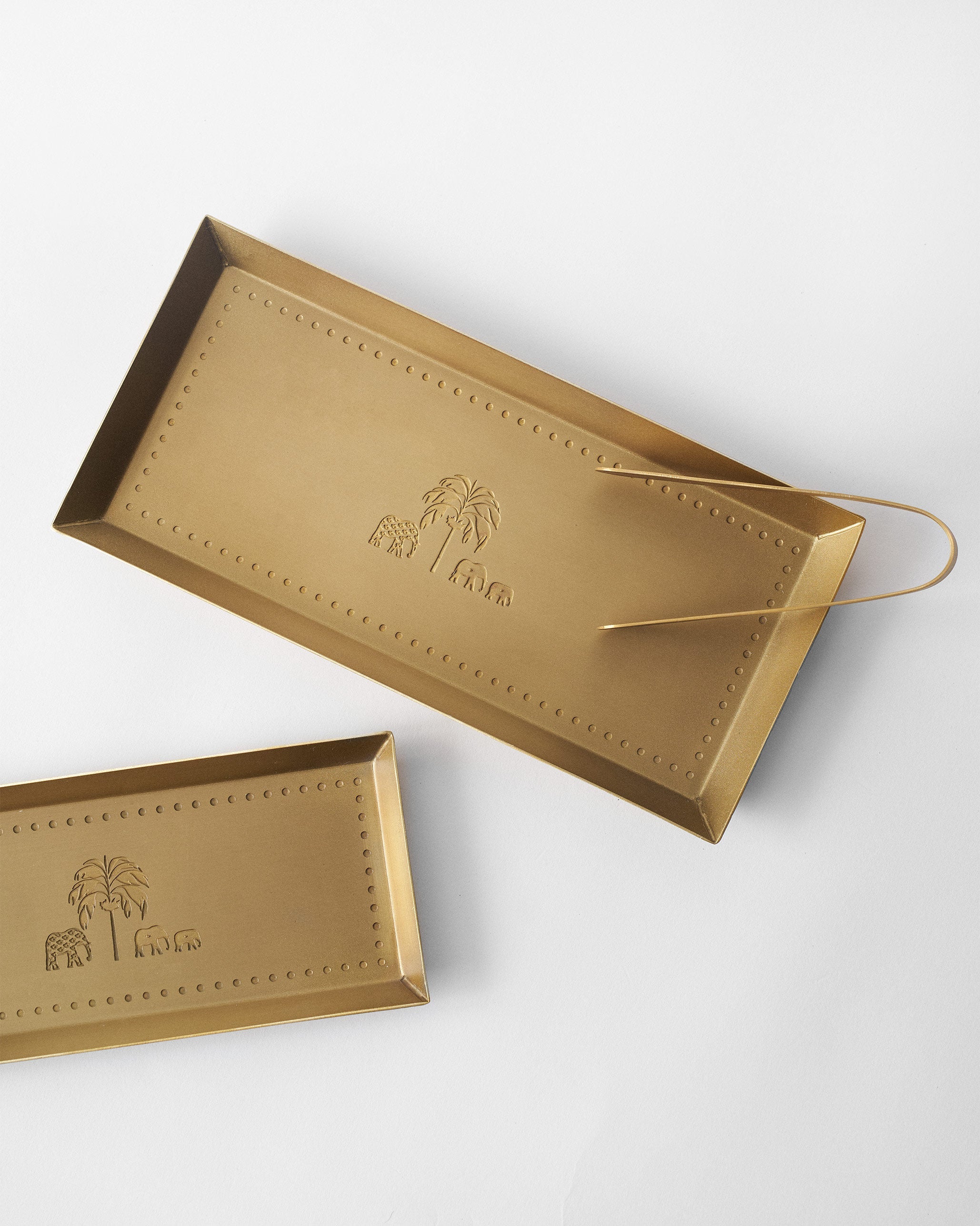 Aurum Platter with Tong - Set of 3